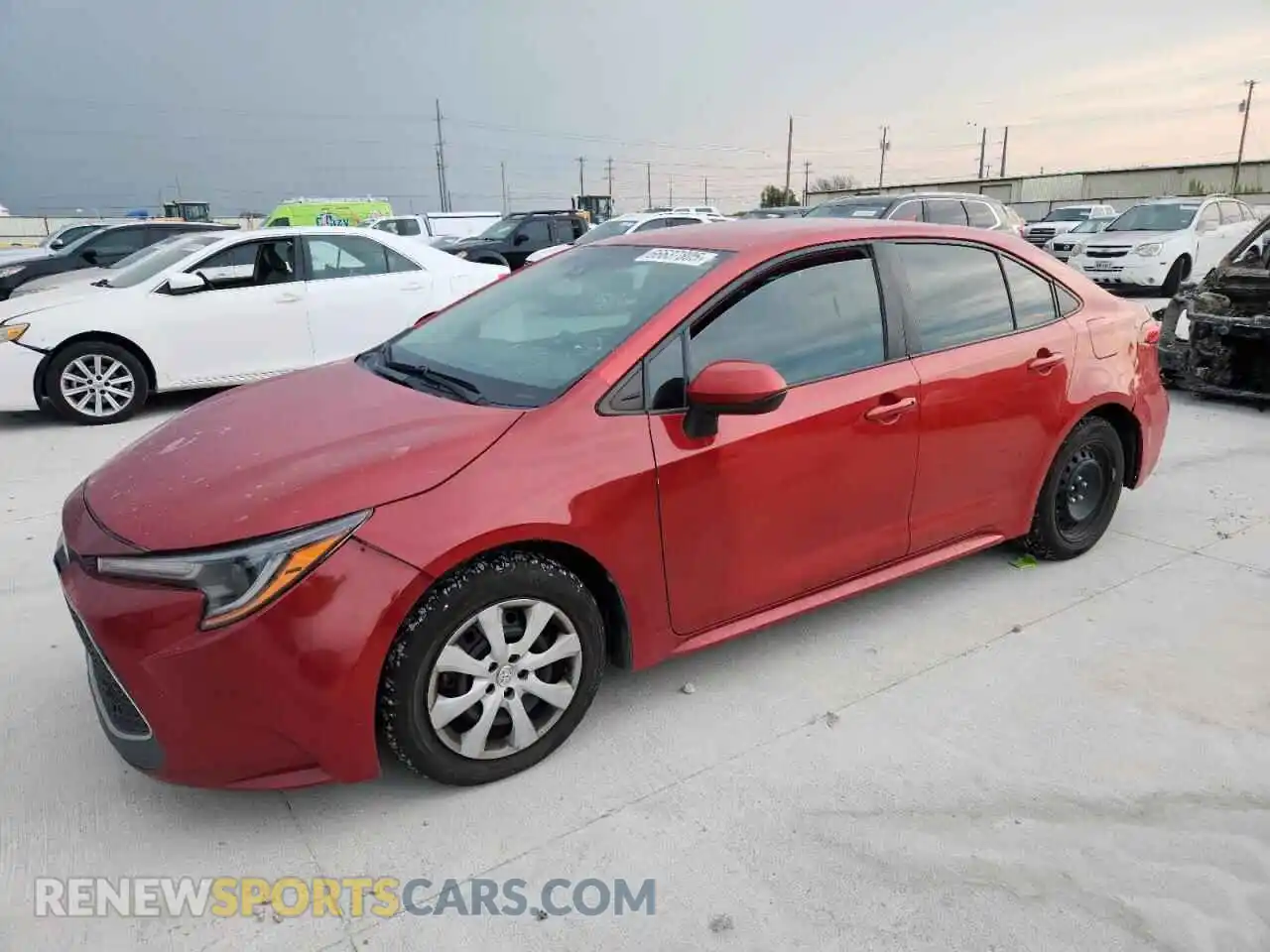 1 Photograph of a damaged car 5YFEPMAE5MP255001 TOYOTA COROLLA 2021