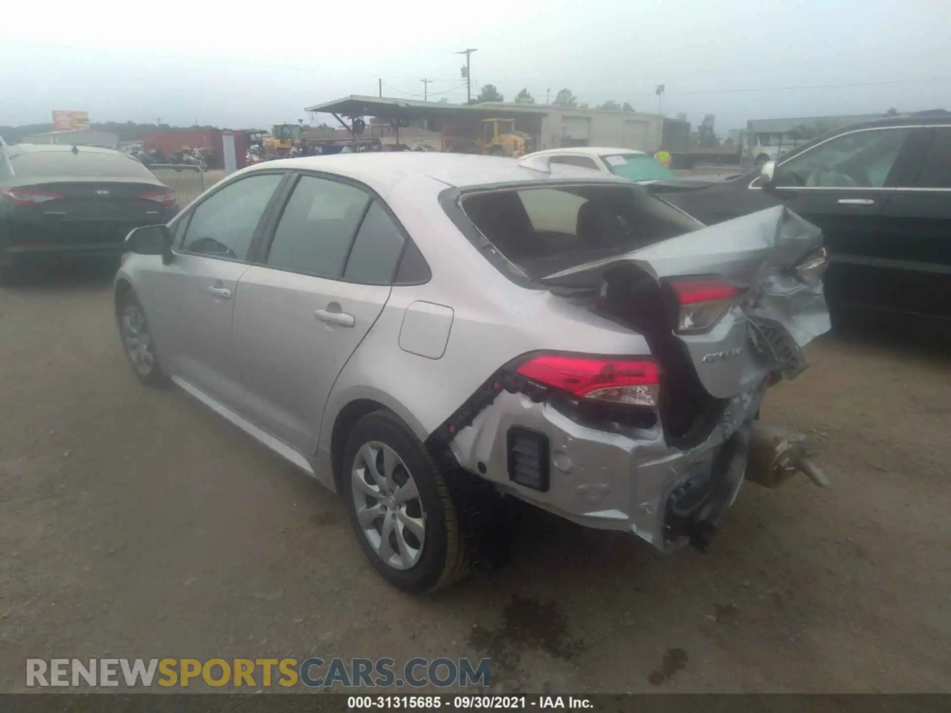 3 Photograph of a damaged car 5YFEPMAE5MP255760 TOYOTA COROLLA 2021