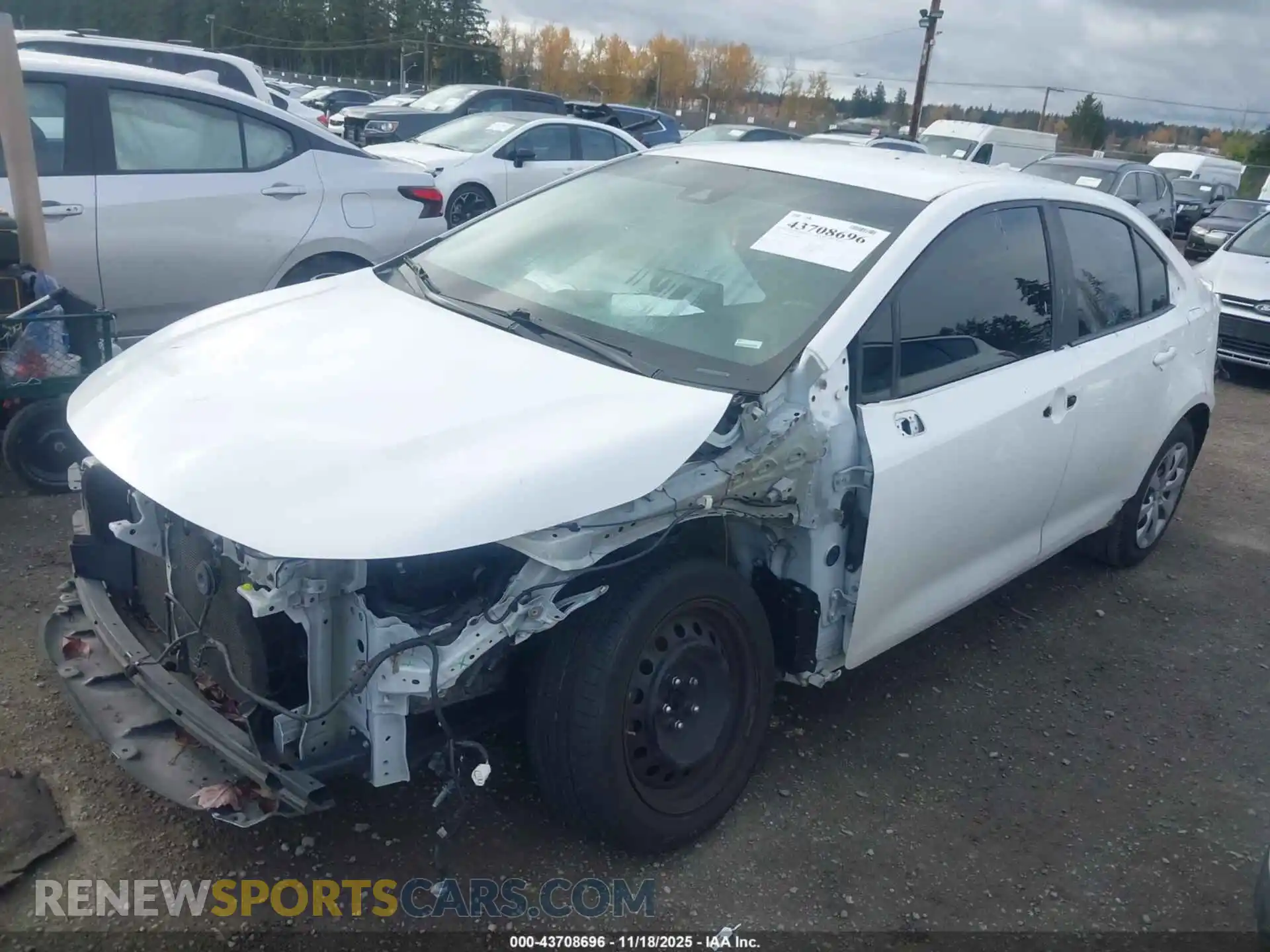 2 Photograph of a damaged car 5YFEPMAE5MP259887 TOYOTA COROLLA 2021