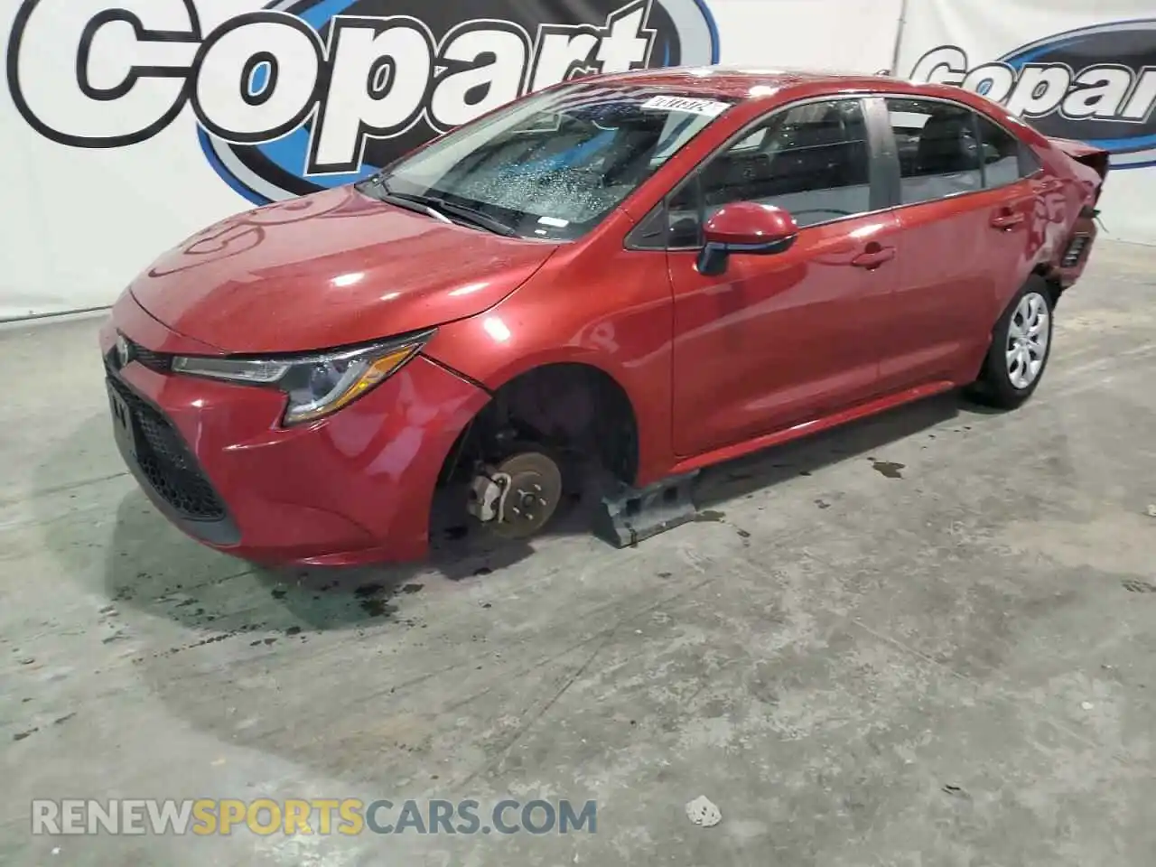 1 Photograph of a damaged car 5YFEPMAE5MP260196 TOYOTA COROLLA 2021