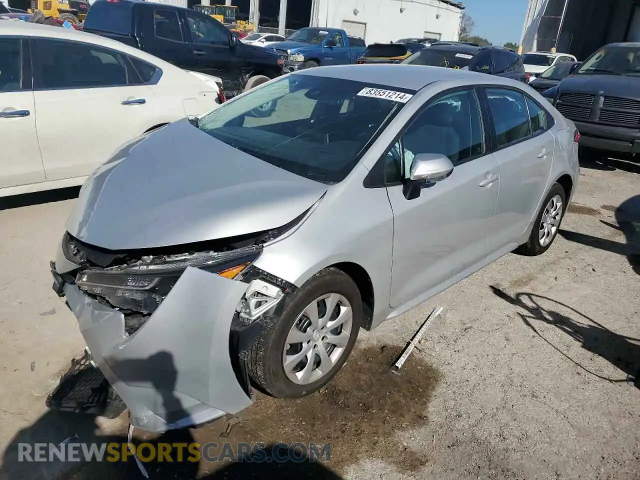 1 Photograph of a damaged car 5YFEPMAE5MP260537 TOYOTA COROLLA 2021
