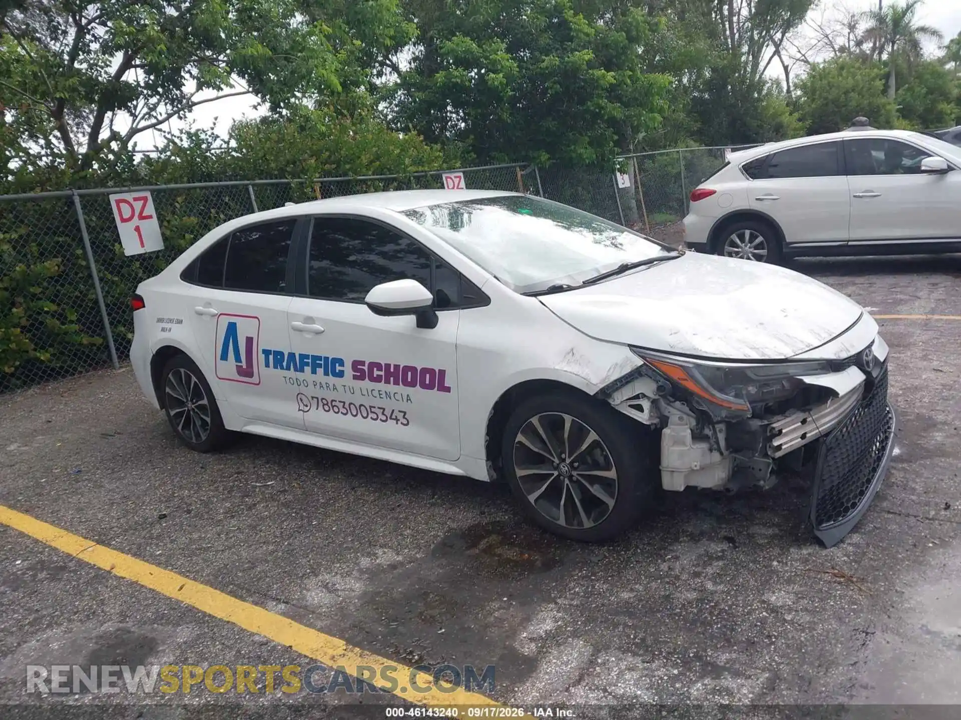 1 Photograph of a damaged car 5YFEPMAE5MP262806 TOYOTA COROLLA 2021