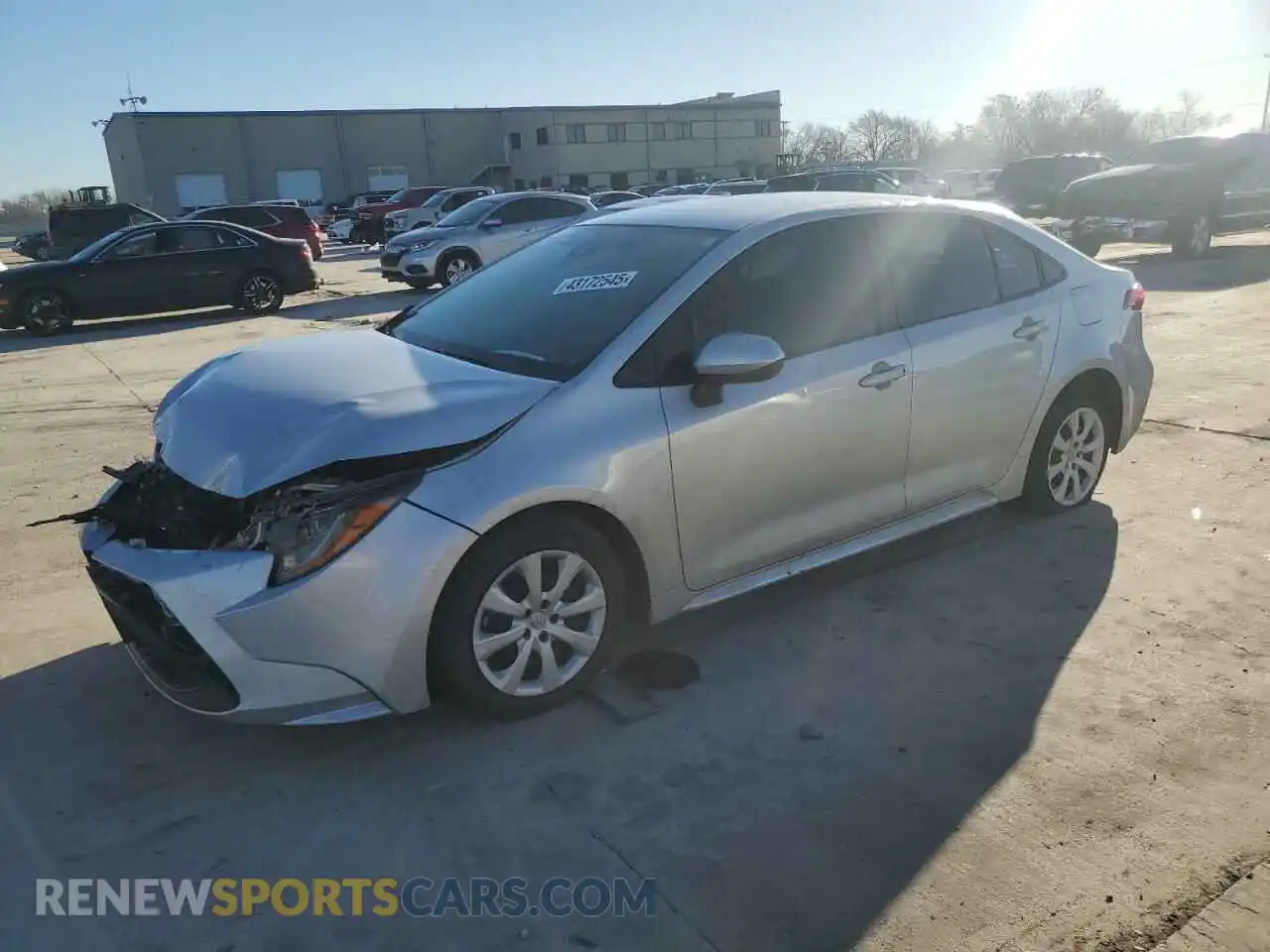 1 Photograph of a damaged car 5YFEPMAE6MP151598 TOYOTA COROLLA 2021