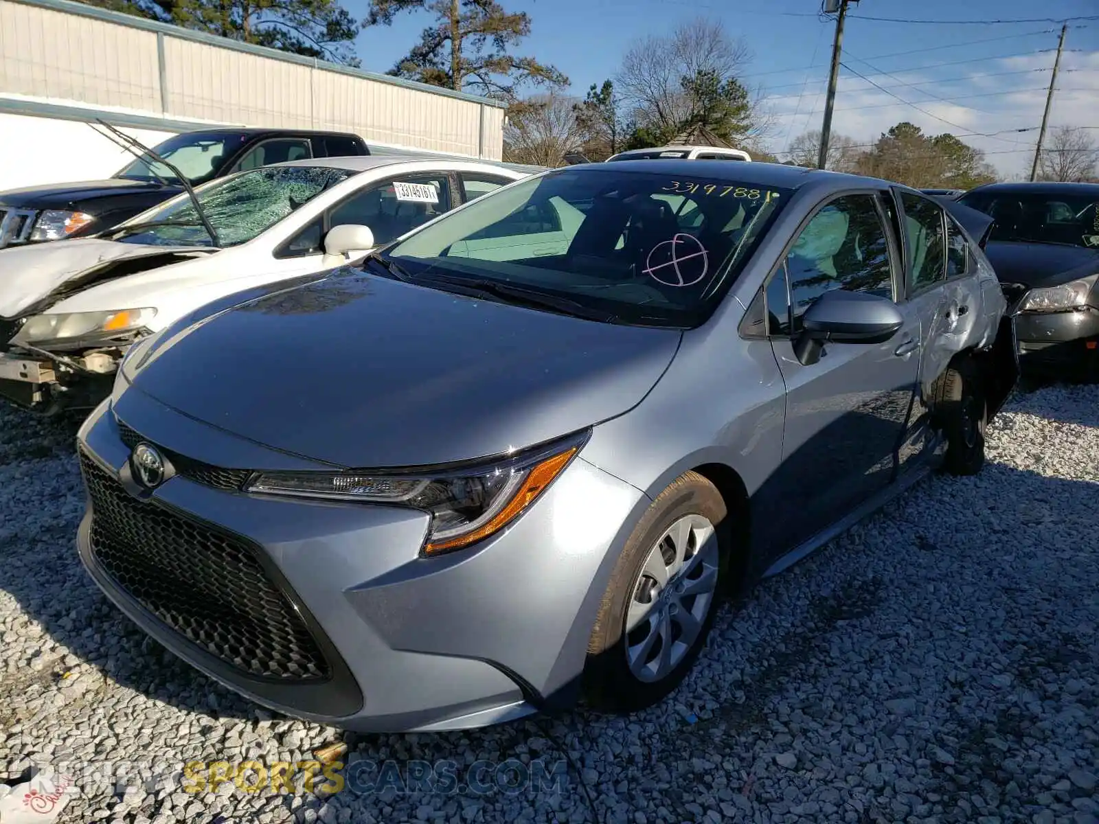 2 Photograph of a damaged car 5YFEPMAE6MP155392 TOYOTA COROLLA 2021