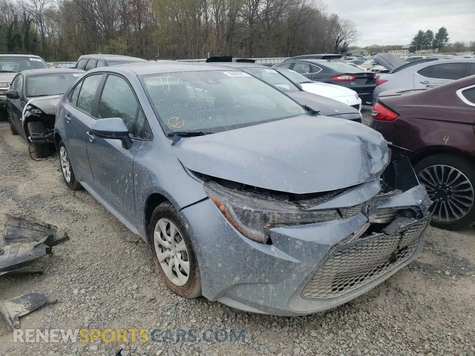 1 Фотография поврежденного автомобиля 5YFEPMAE6MP163007 TOYOTA COROLLA 2021