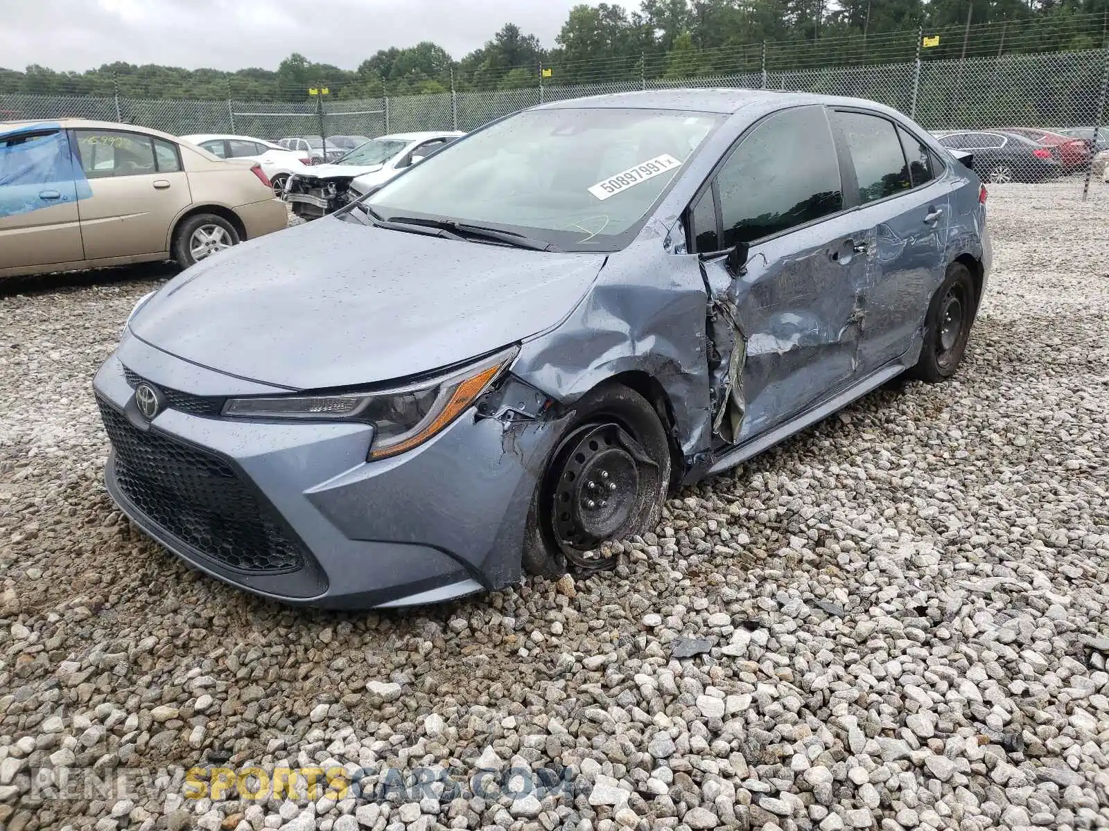 2 Photograph of a damaged car 5YFEPMAE6MP163122 TOYOTA COROLLA 2021