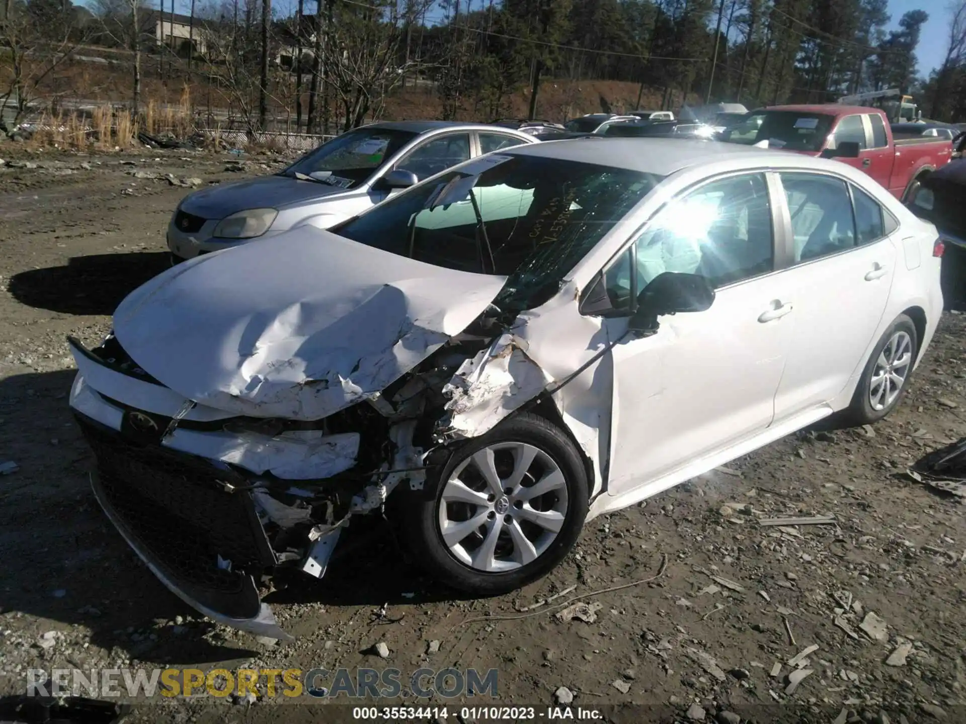 2 Photograph of a damaged car 5YFEPMAE6MP165386 TOYOTA COROLLA 2021