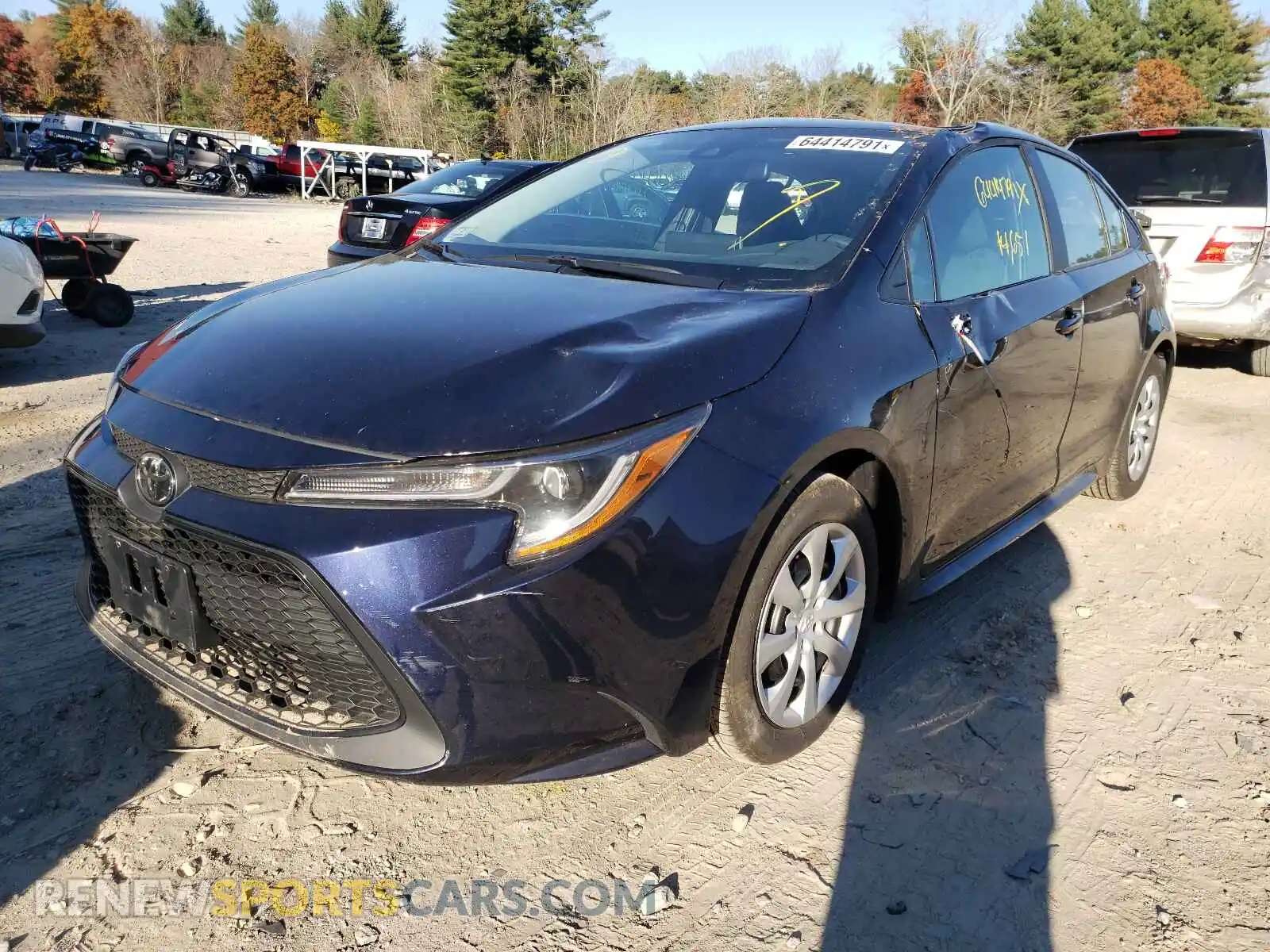2 Photograph of a damaged car 5YFEPMAE6MP167929 TOYOTA COROLLA 2021