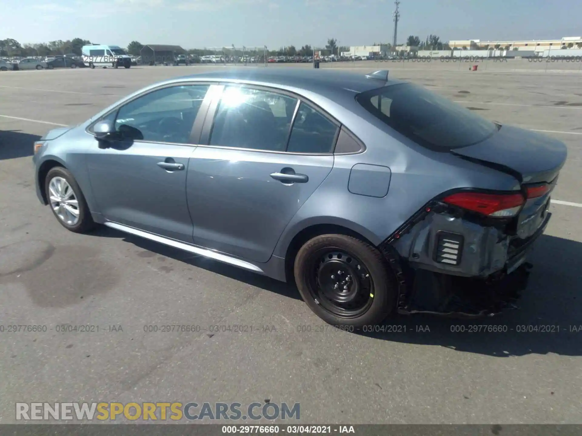 3 Photograph of a damaged car 5YFEPMAE6MP169311 TOYOTA COROLLA 2021