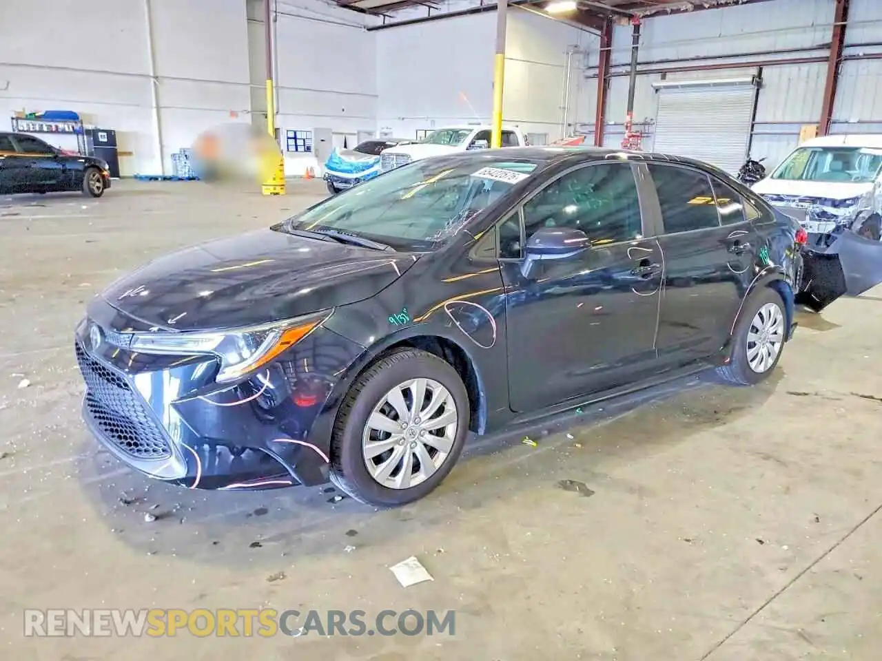 1 Photograph of a damaged car 5YFEPMAE6MP174444 TOYOTA COROLLA 2021