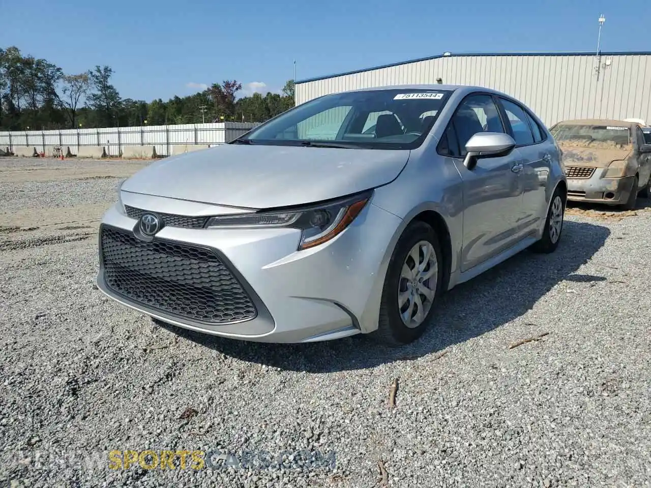 1 Photograph of a damaged car 5YFEPMAE6MP180034 TOYOTA COROLLA 2021