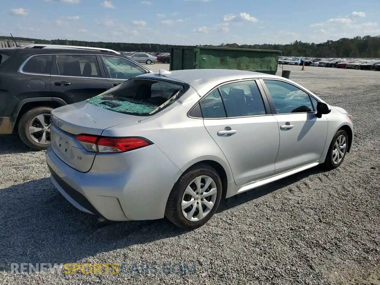 3 Photograph of a damaged car 5YFEPMAE6MP180034 TOYOTA COROLLA 2021