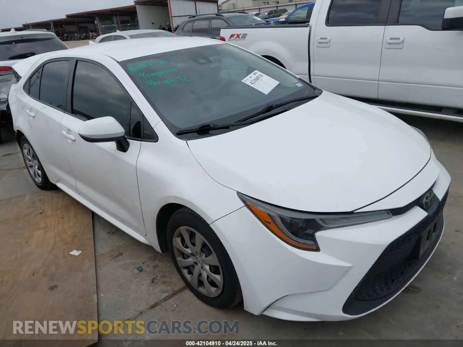 1 fotografías del automóvil dañado 5YFEPMAE6MP180924 TOYOTA COROLLA 2021