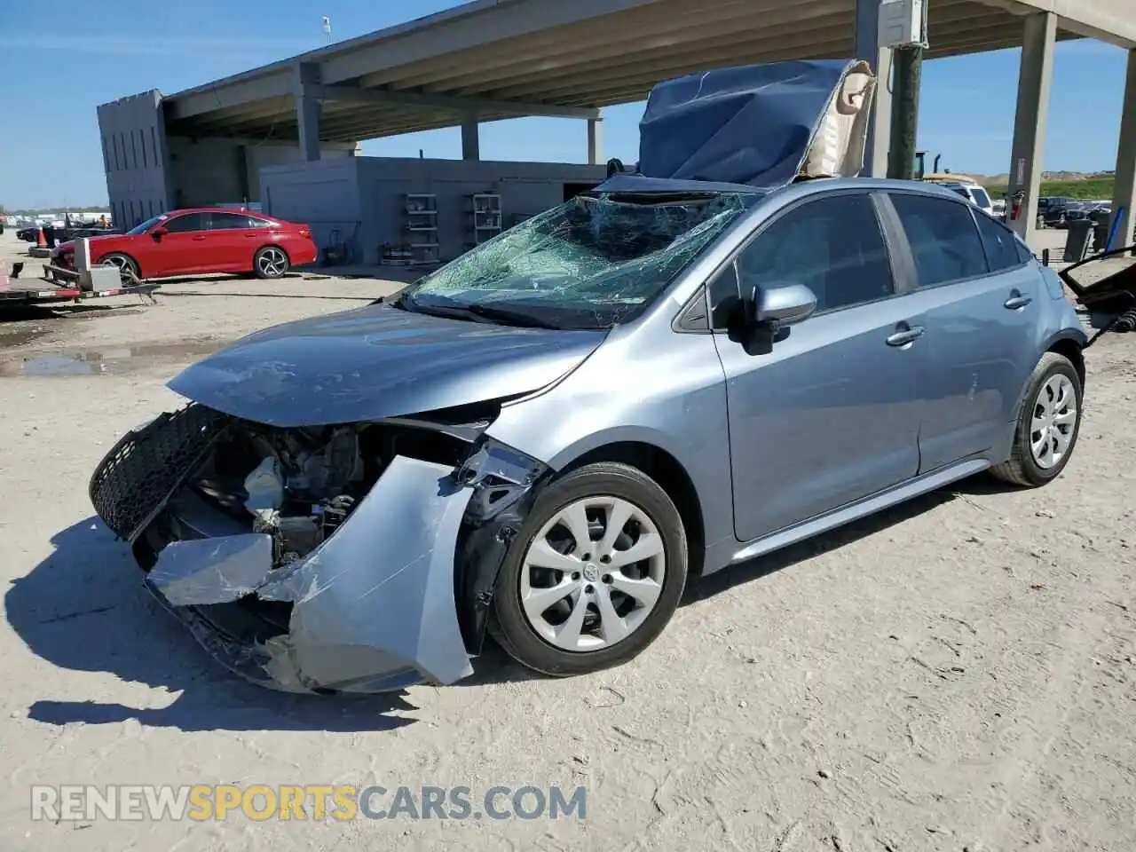 1 fotografías del automóvil dañado 5YFEPMAE6MP181541 TOYOTA COROLLA 2021
