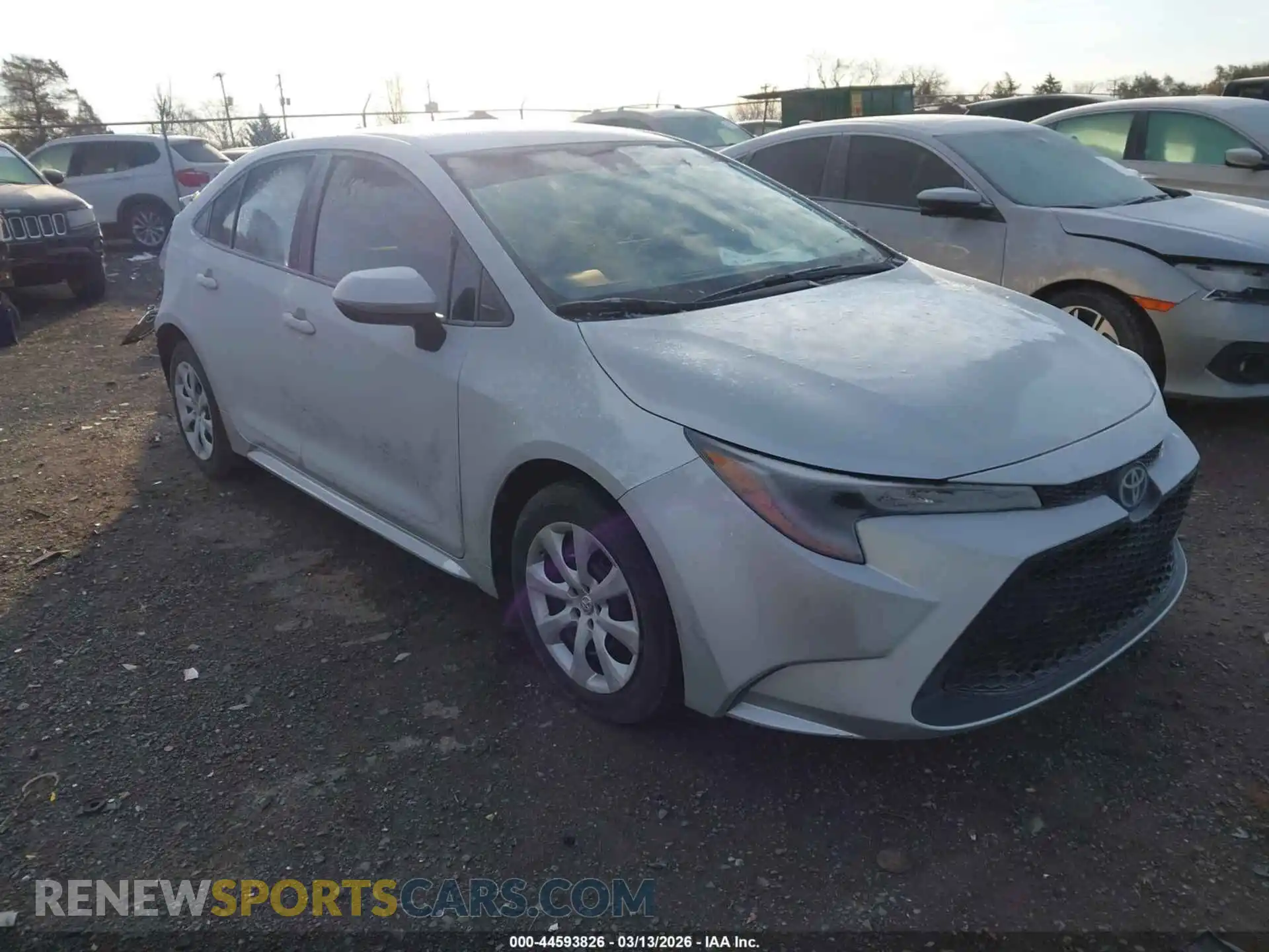 1 fotografías del automóvil dañado 5YFEPMAE6MP181717 TOYOTA COROLLA 2021