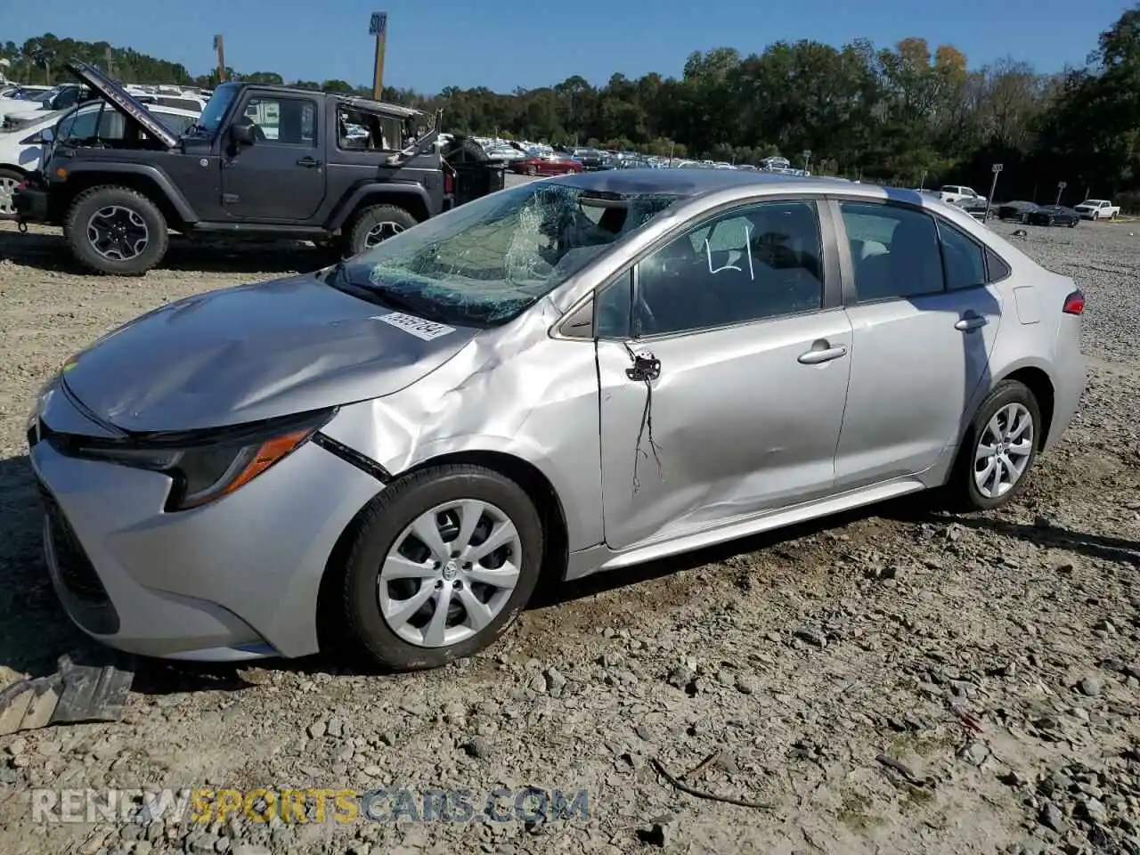 1 Photograph of a damaged car 5YFEPMAE6MP182172 TOYOTA COROLLA 2021