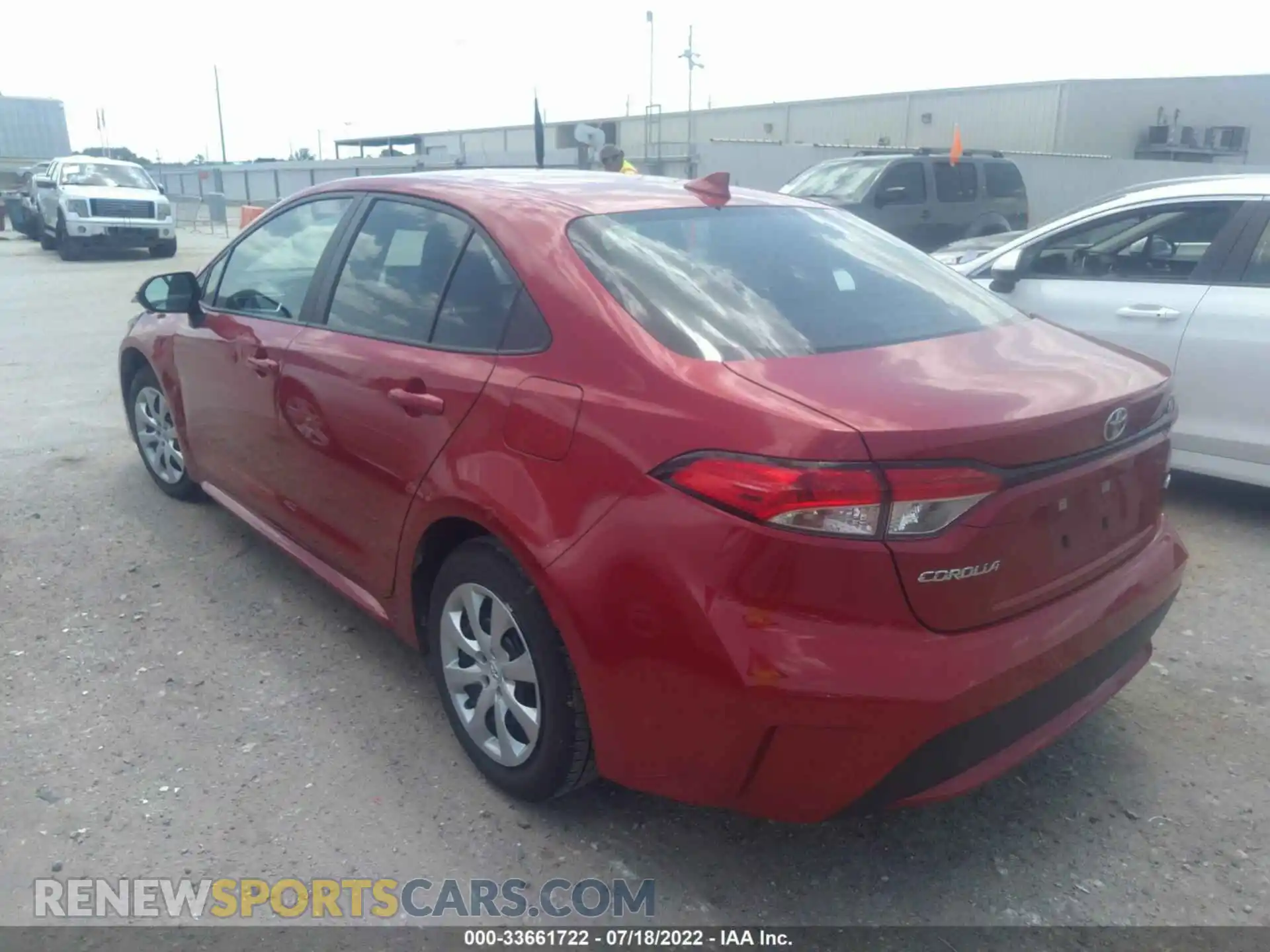 3 Photograph of a damaged car 5YFEPMAE6MP184164 TOYOTA COROLLA 2021