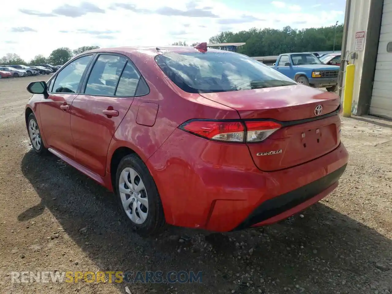 3 Photograph of a damaged car 5YFEPMAE6MP184231 TOYOTA COROLLA 2021