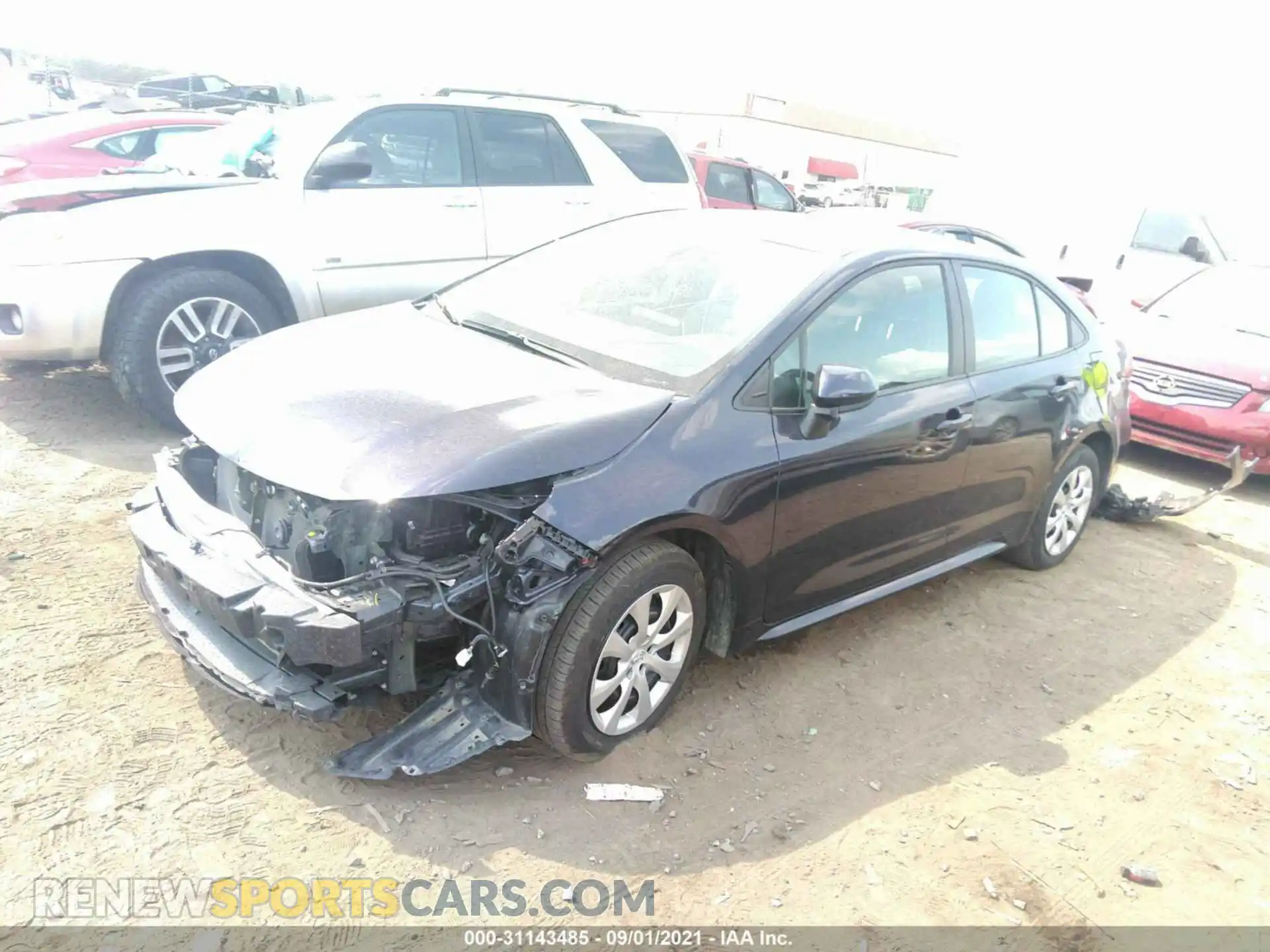 2 Photograph of a damaged car 5YFEPMAE6MP184410 TOYOTA COROLLA 2021