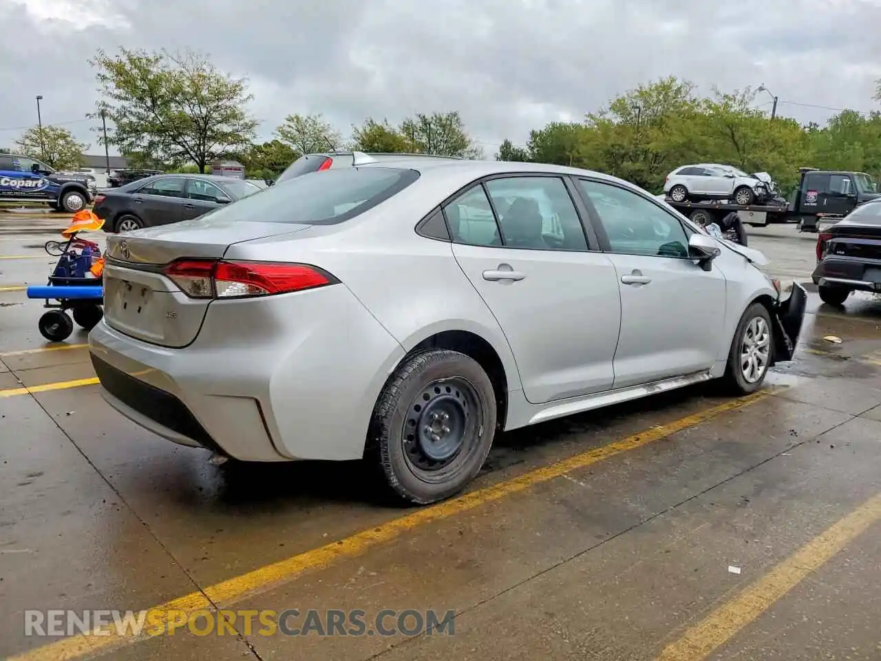 3 Фотография поврежденного автомобиля 5YFEPMAE6MP185704 TOYOTA COROLLA 2021