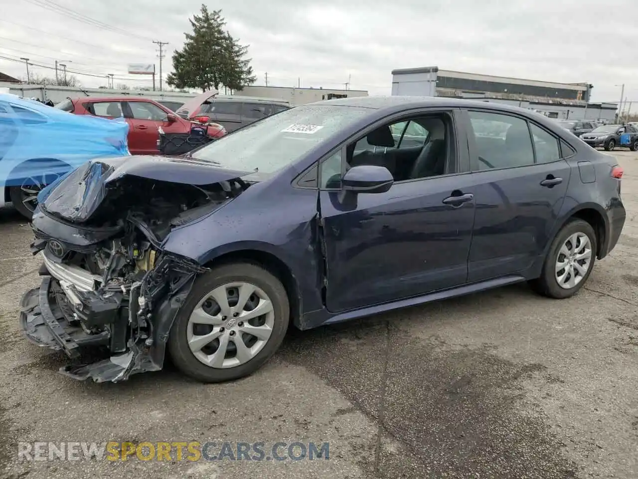1 Photograph of a damaged car 5YFEPMAE6MP186576 TOYOTA COROLLA 2021
