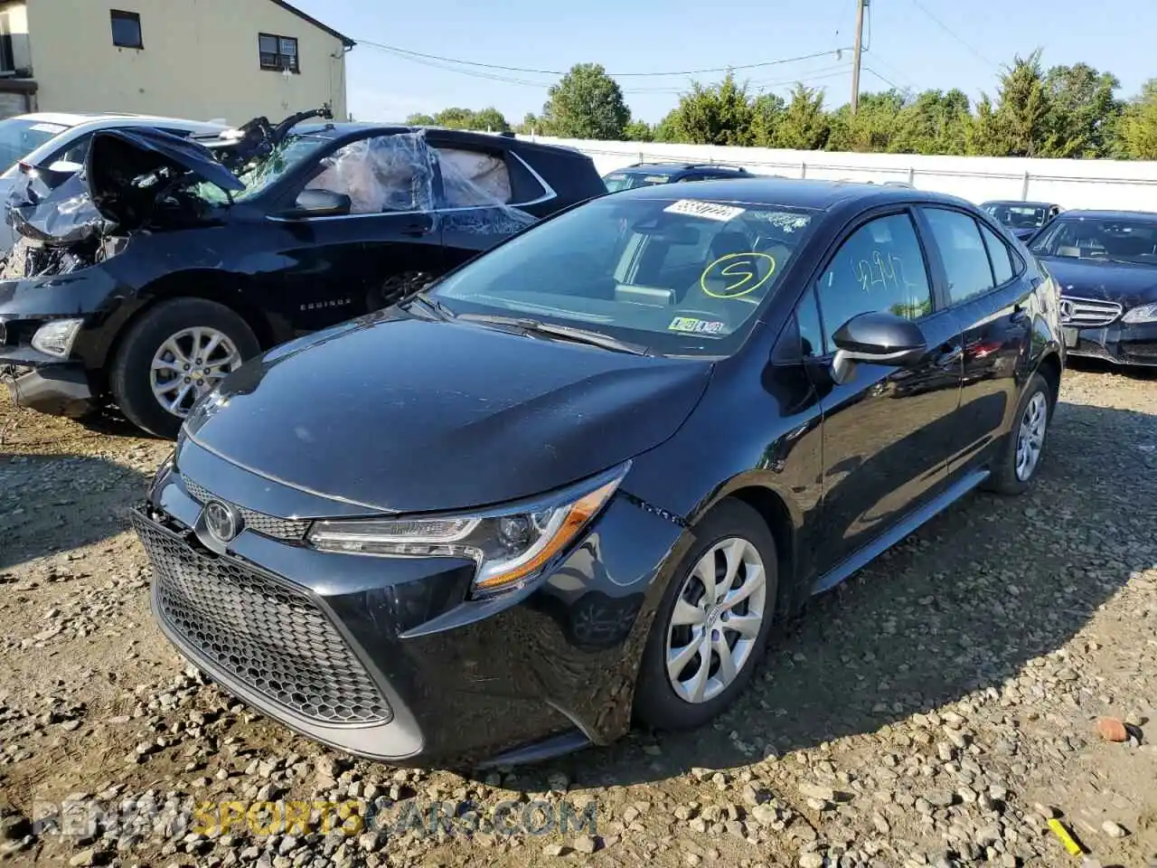 2 Photograph of a damaged car 5YFEPMAE6MP188313 TOYOTA COROLLA 2021