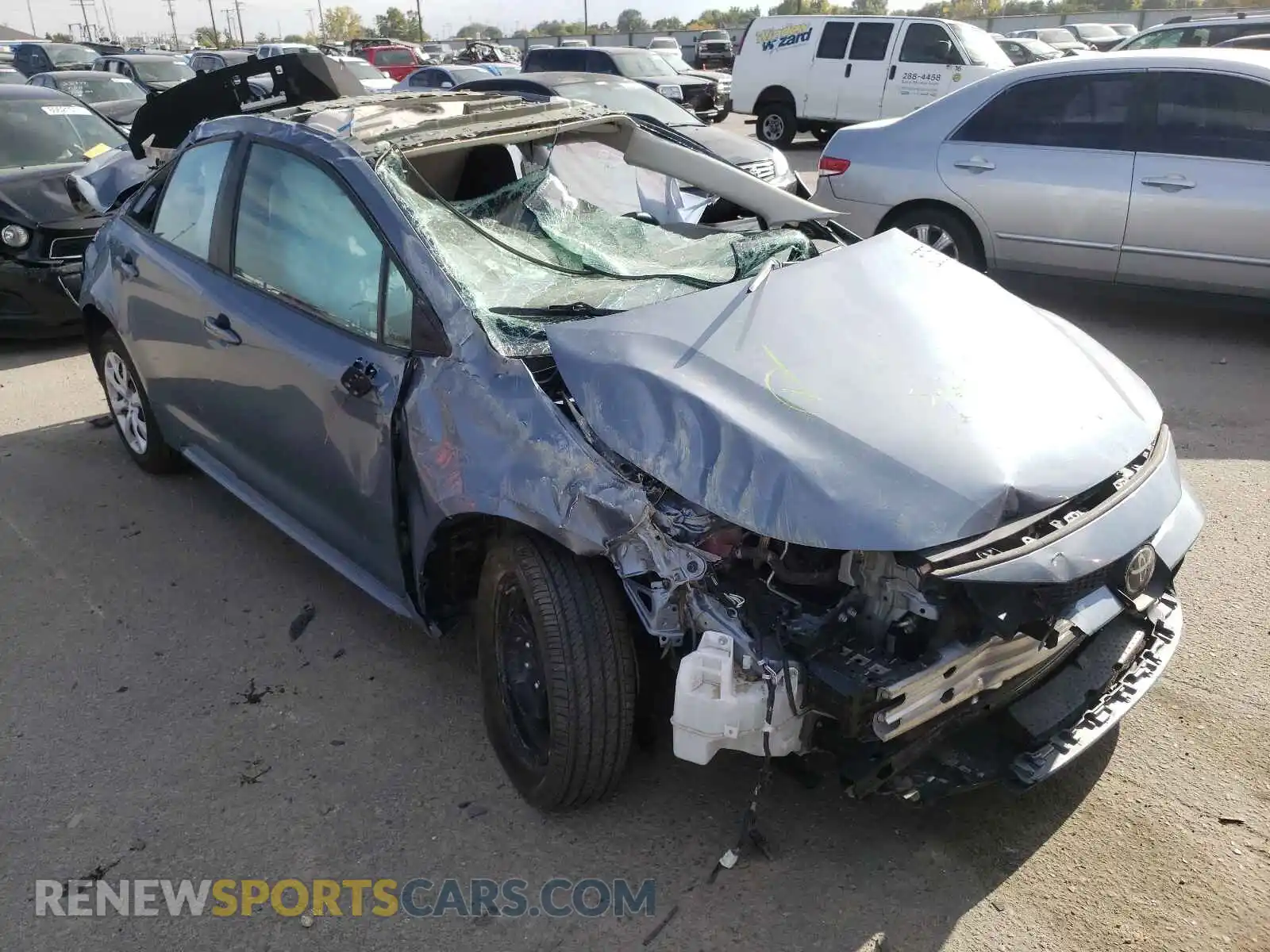 1 fotografías del automóvil dañado 5YFEPMAE6MP189154 TOYOTA COROLLA 2021