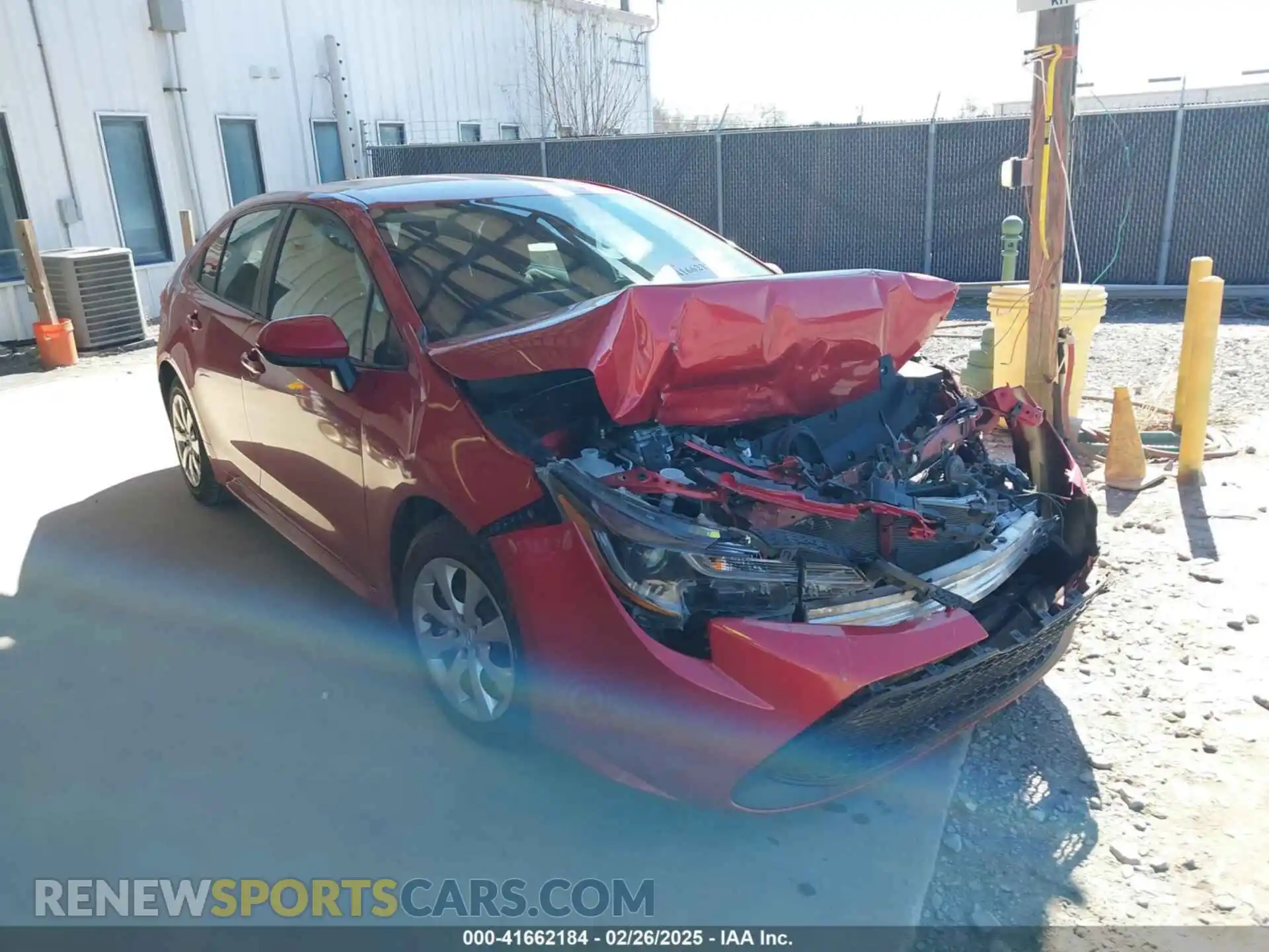 1 Photograph of a damaged car 5YFEPMAE6MP189431 TOYOTA COROLLA 2021
