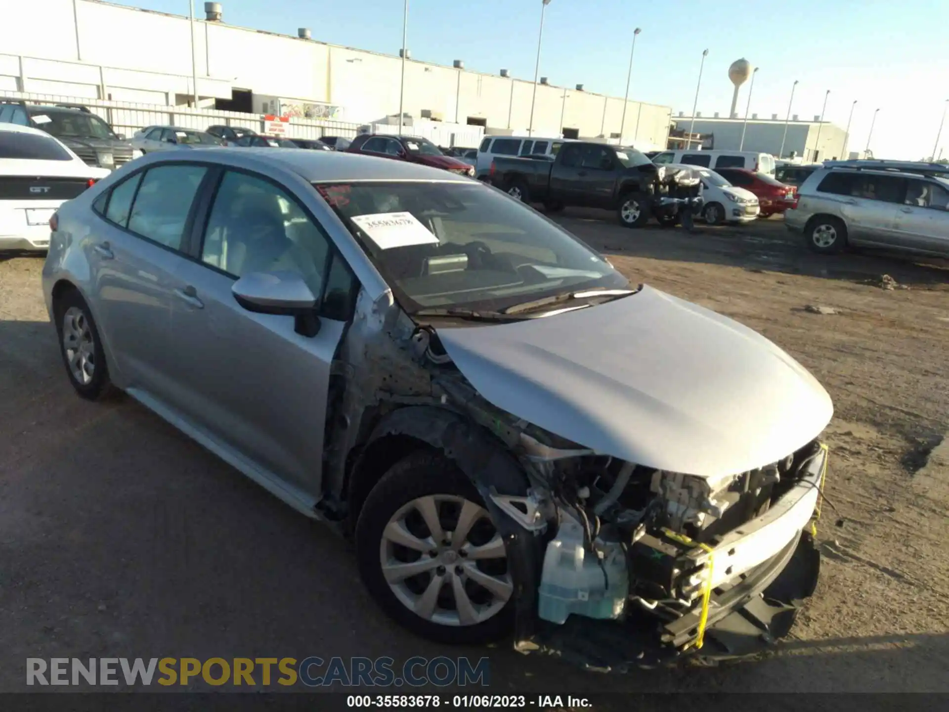 1 Photograph of a damaged car 5YFEPMAE6MP189526 TOYOTA COROLLA 2021