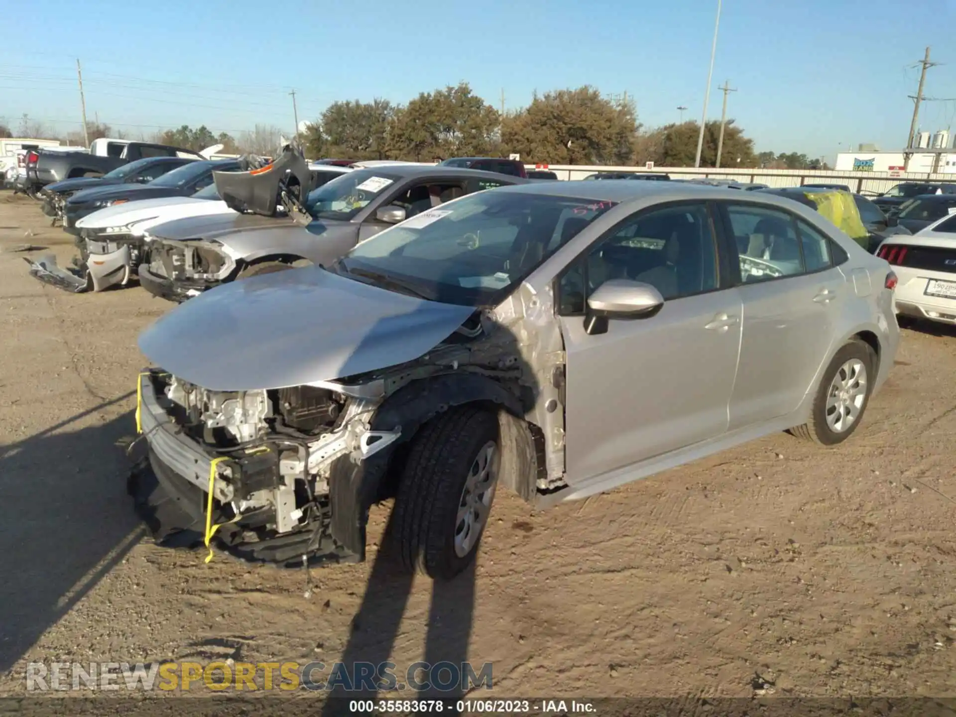 2 Photograph of a damaged car 5YFEPMAE6MP189526 TOYOTA COROLLA 2021