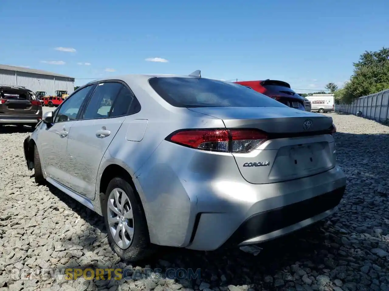 3 Photograph of a damaged car 5YFEPMAE6MP189672 TOYOTA COROLLA 2021