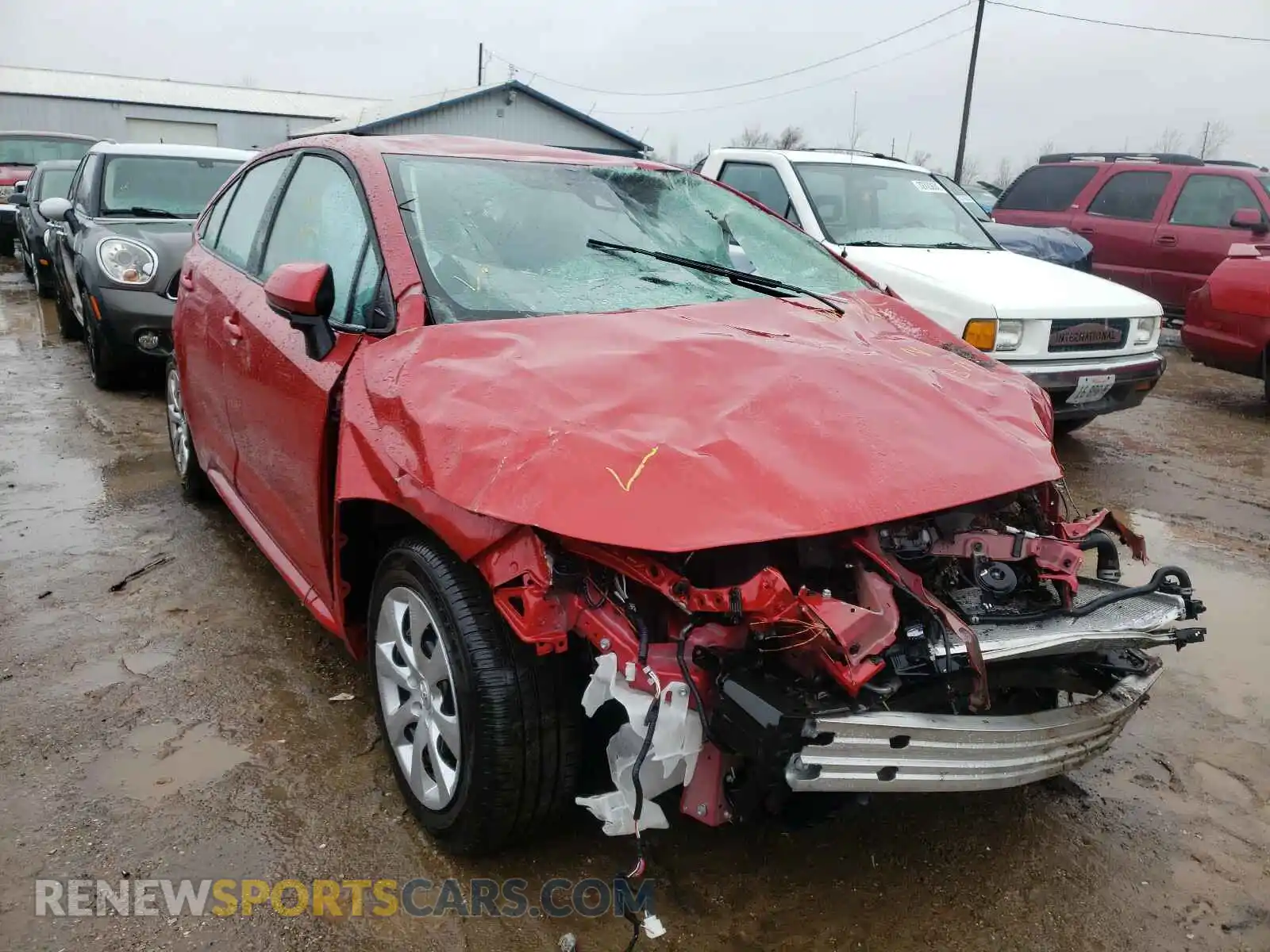 1 Photograph of a damaged car 5YFEPMAE6MP193754 TOYOTA COROLLA 2021