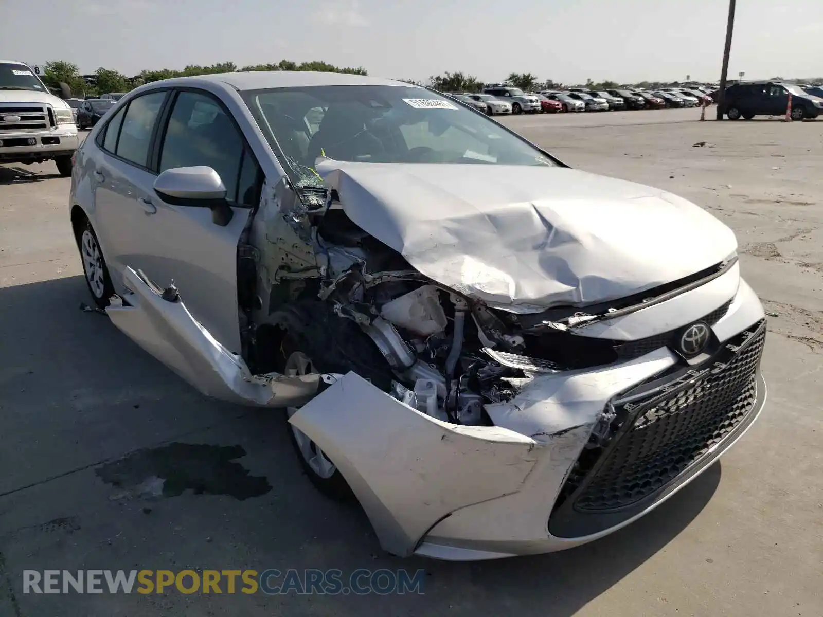 1 Photograph of a damaged car 5YFEPMAE6MP196444 TOYOTA COROLLA 2021