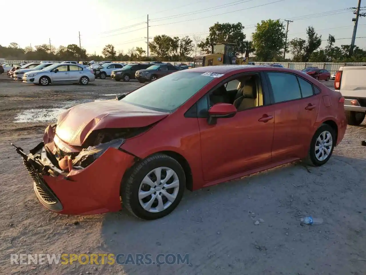 1 Photograph of a damaged car 5YFEPMAE6MP196640 TOYOTA COROLLA 2021