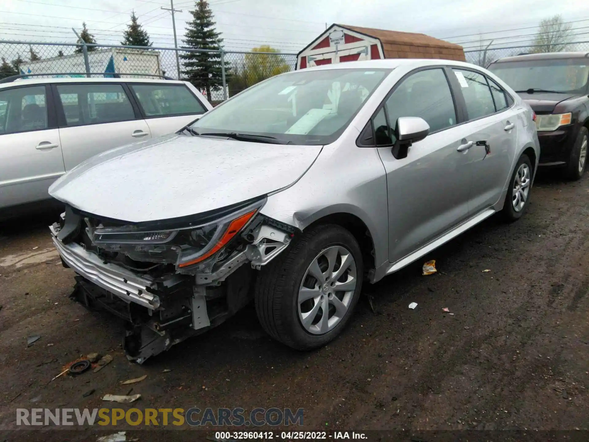 2 Photograph of a damaged car 5YFEPMAE6MP198145 TOYOTA COROLLA 2021