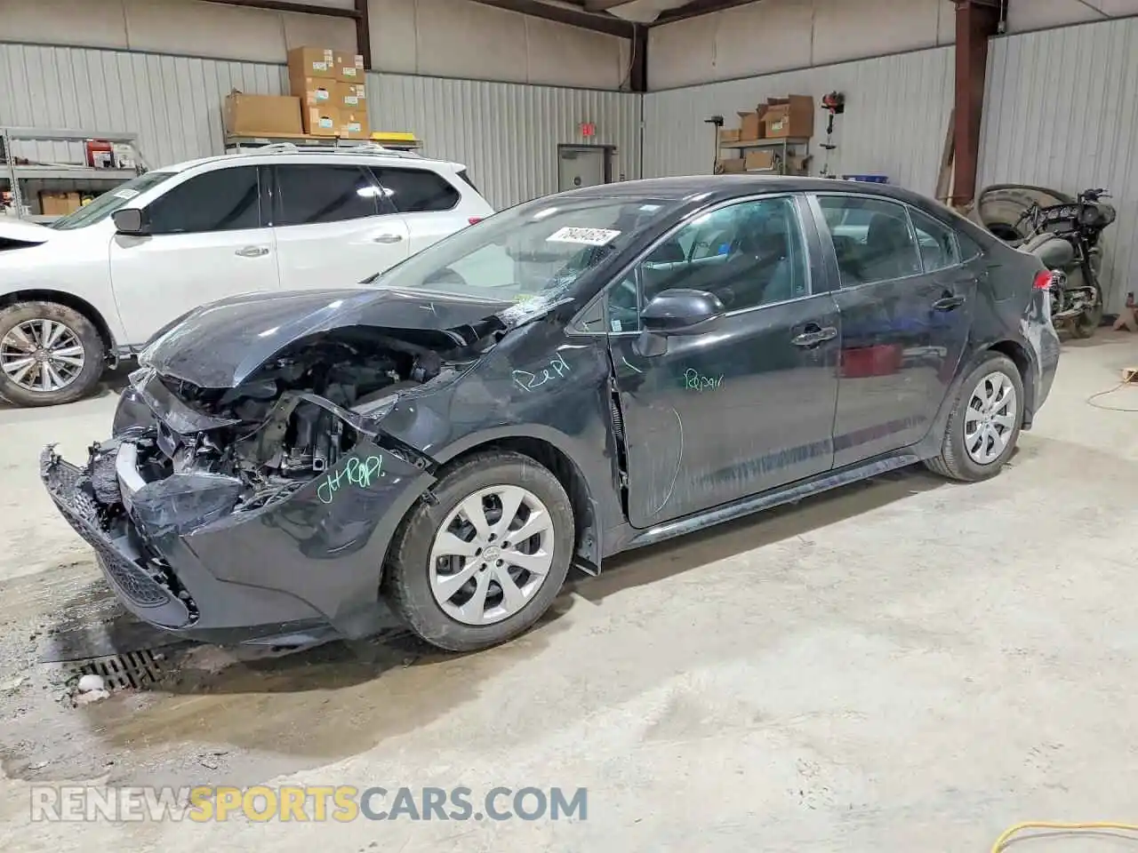 1 Photograph of a damaged car 5YFEPMAE6MP199473 TOYOTA COROLLA 2021