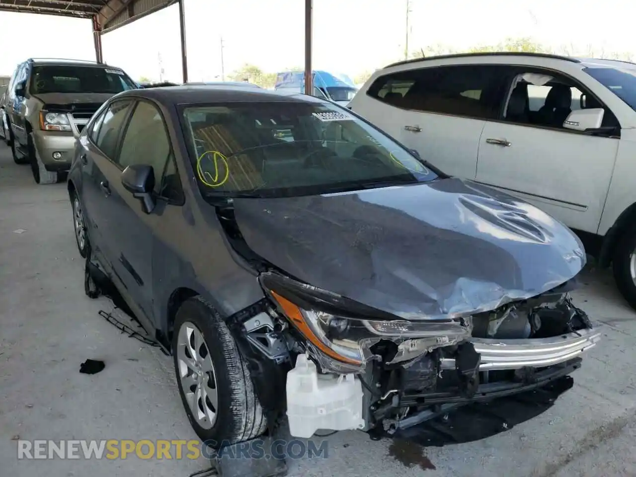 1 Photograph of a damaged car 5YFEPMAE6MP200816 TOYOTA COROLLA 2021