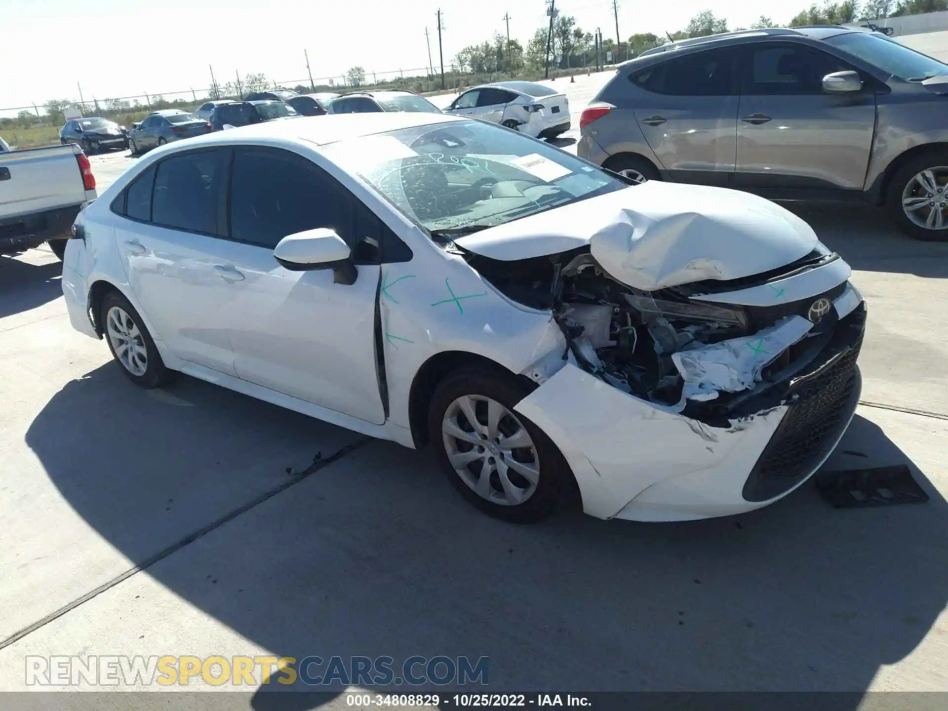 1 Photograph of a damaged car 5YFEPMAE6MP206180 TOYOTA COROLLA 2021
