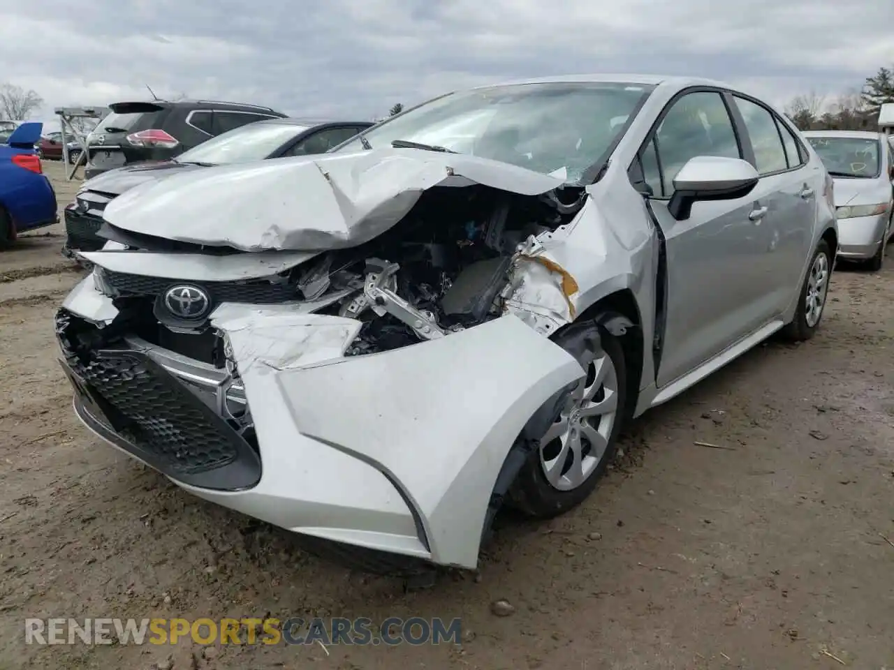 2 Photograph of a damaged car 5YFEPMAE6MP206647 TOYOTA COROLLA 2021