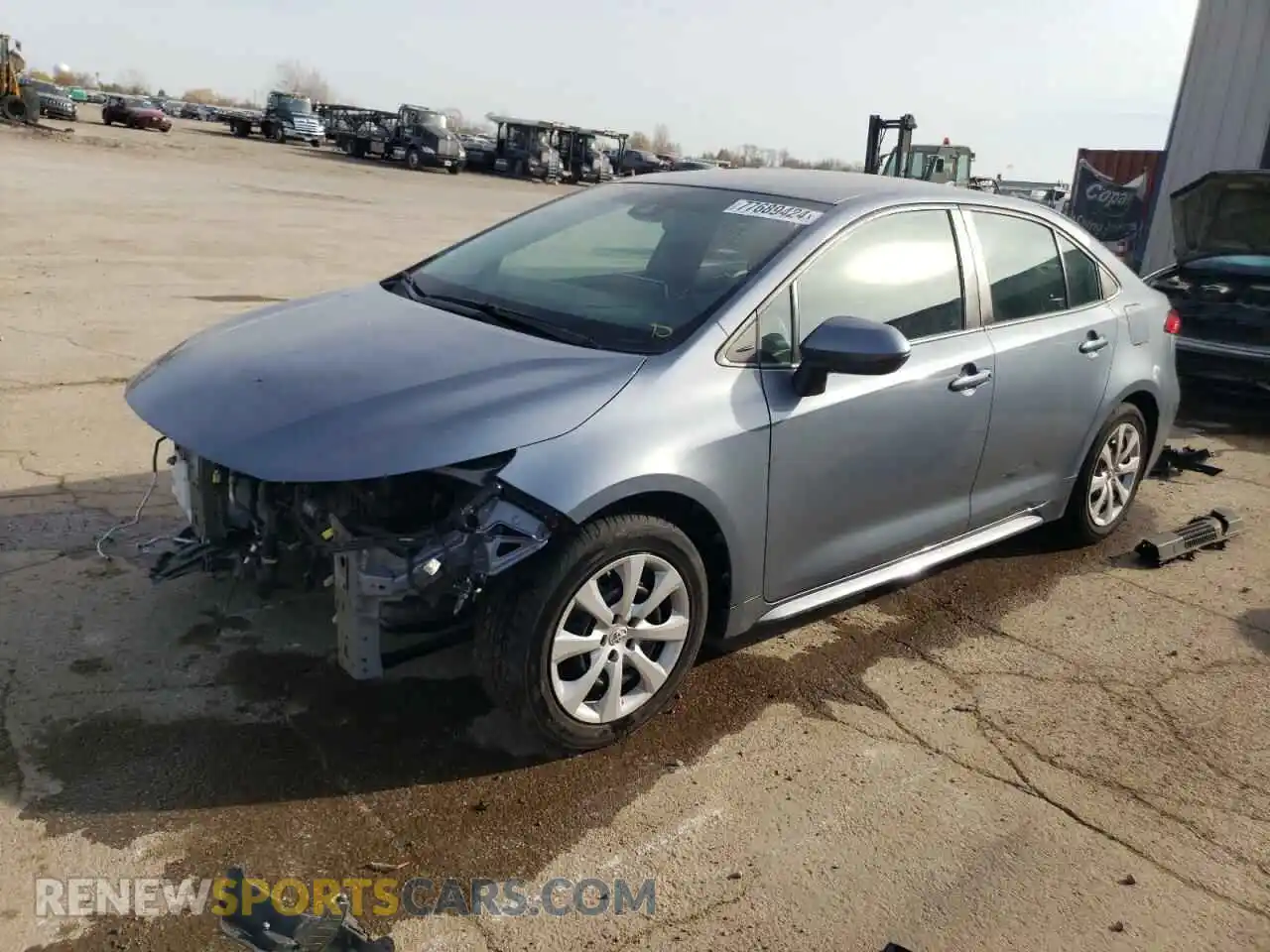 1 Photograph of a damaged car 5YFEPMAE6MP208379 TOYOTA COROLLA 2021