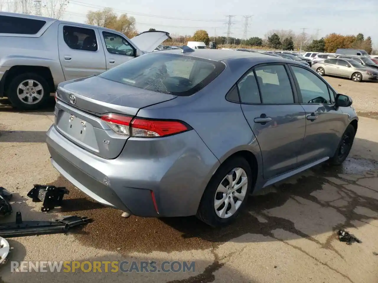 3 Photograph of a damaged car 5YFEPMAE6MP208379 TOYOTA COROLLA 2021