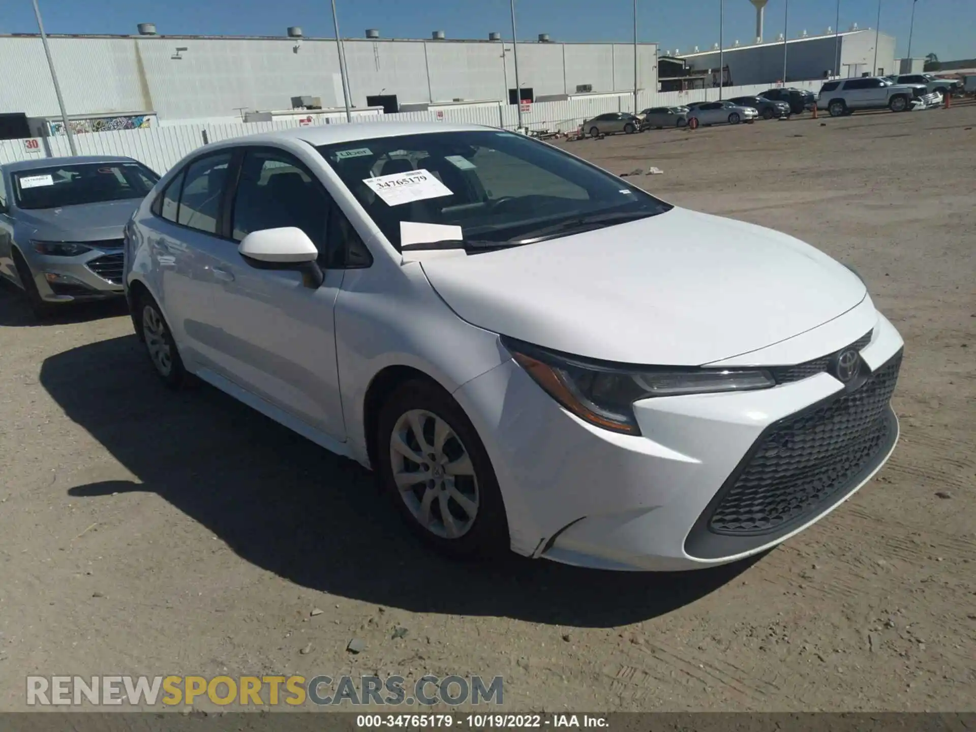 1 Photograph of a damaged car 5YFEPMAE6MP208740 TOYOTA COROLLA 2021