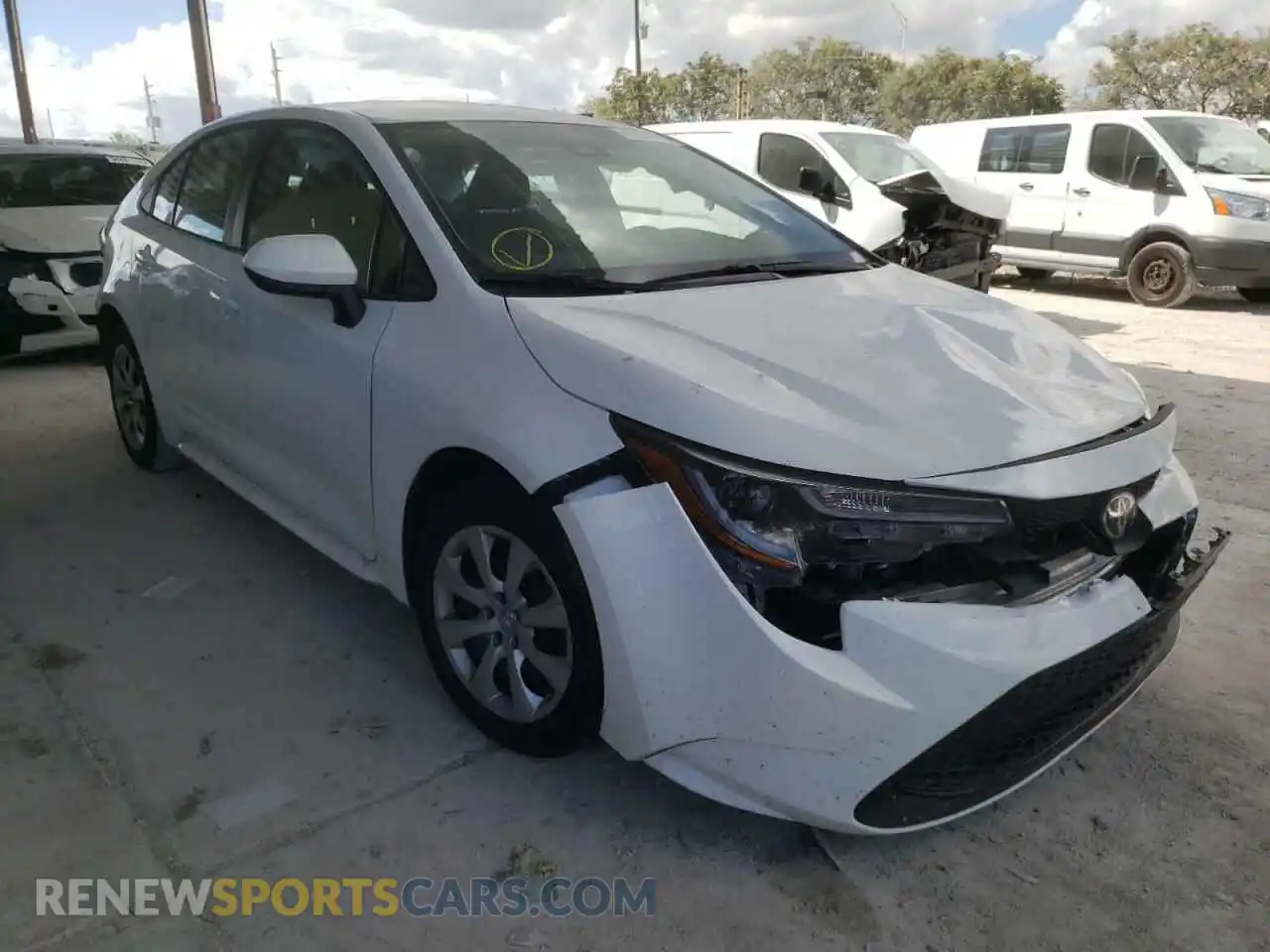 1 Photograph of a damaged car 5YFEPMAE6MP209287 TOYOTA COROLLA 2021