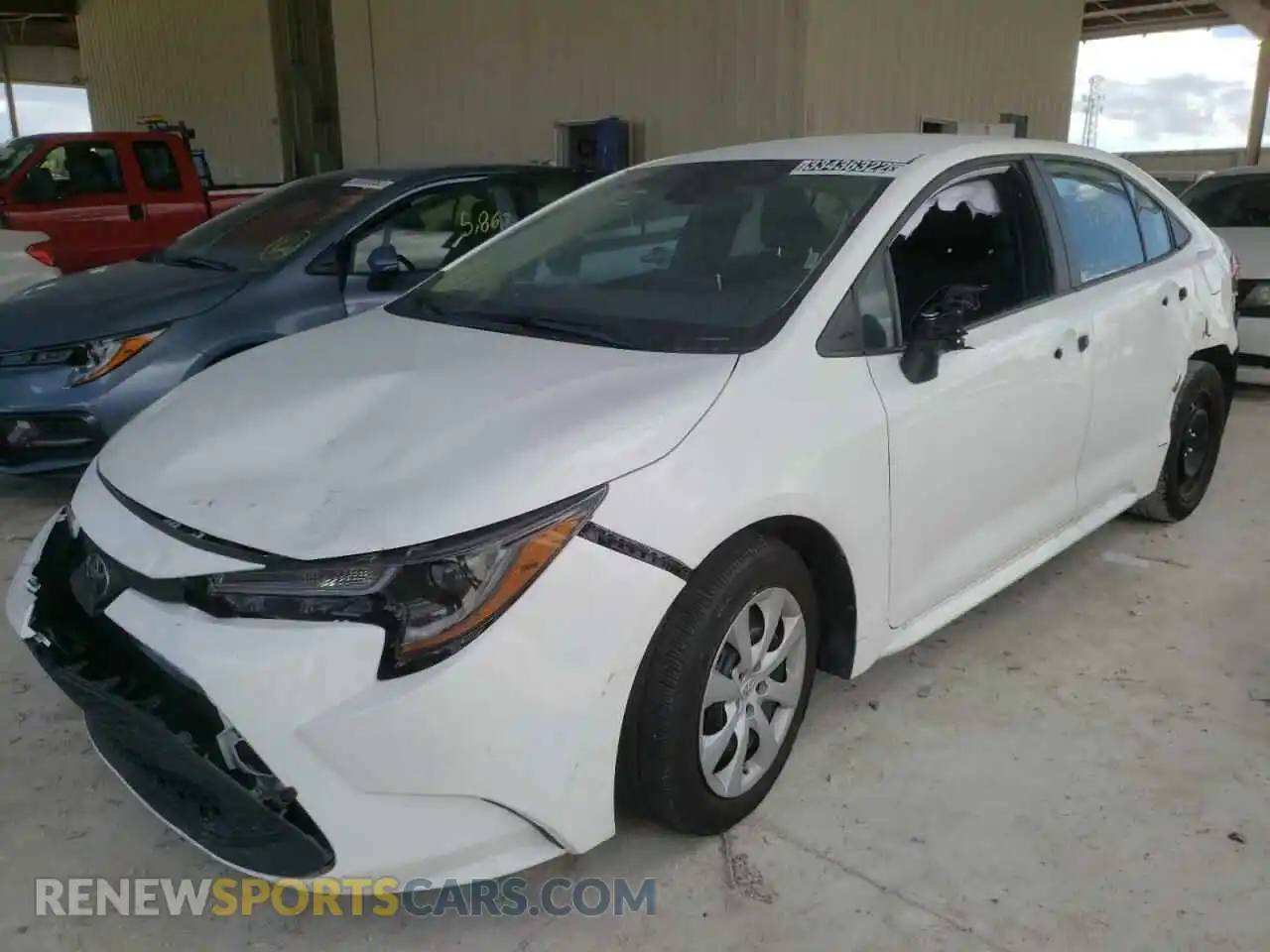 2 Photograph of a damaged car 5YFEPMAE6MP209287 TOYOTA COROLLA 2021