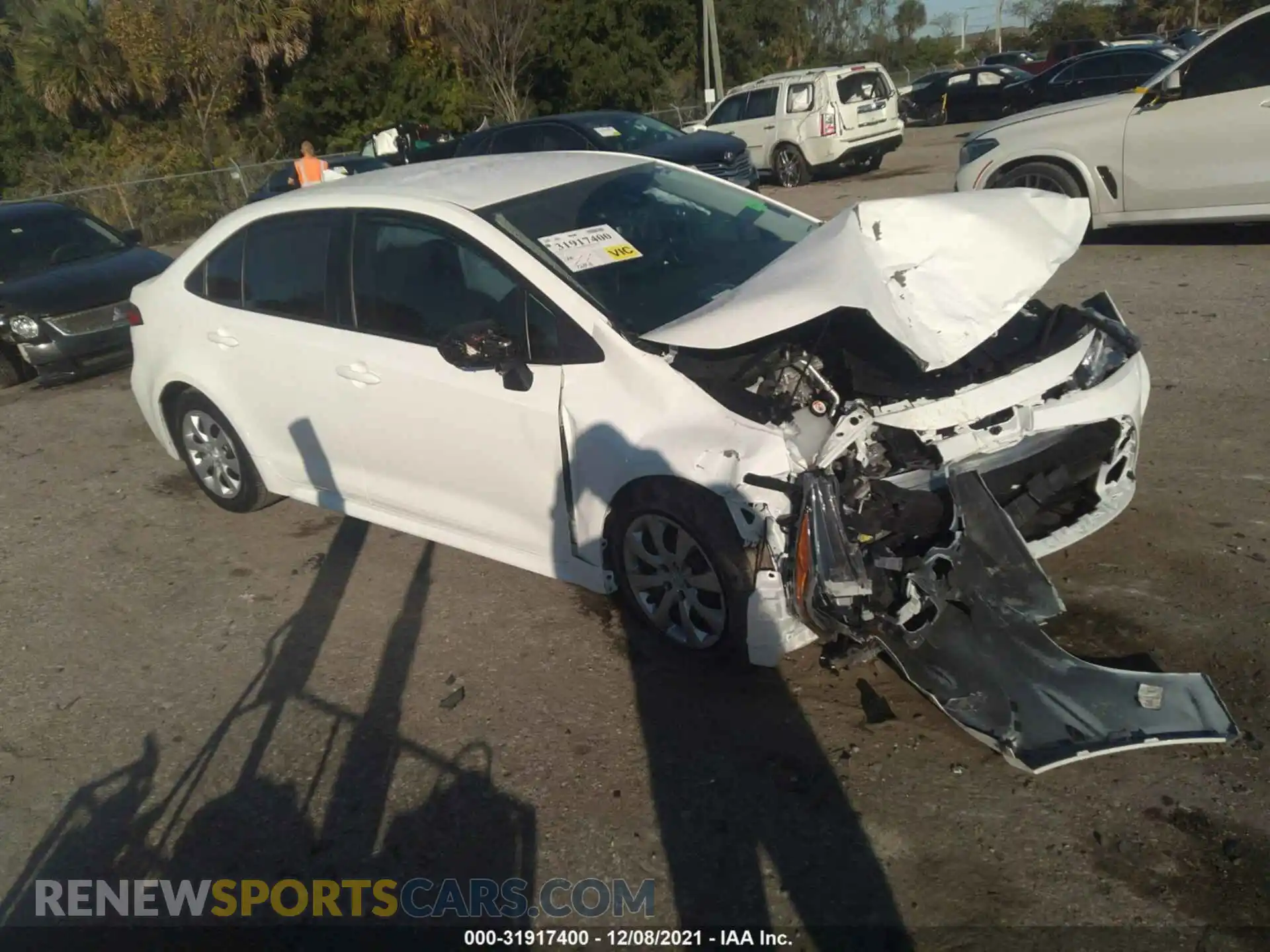 1 Photograph of a damaged car 5YFEPMAE6MP209838 TOYOTA COROLLA 2021