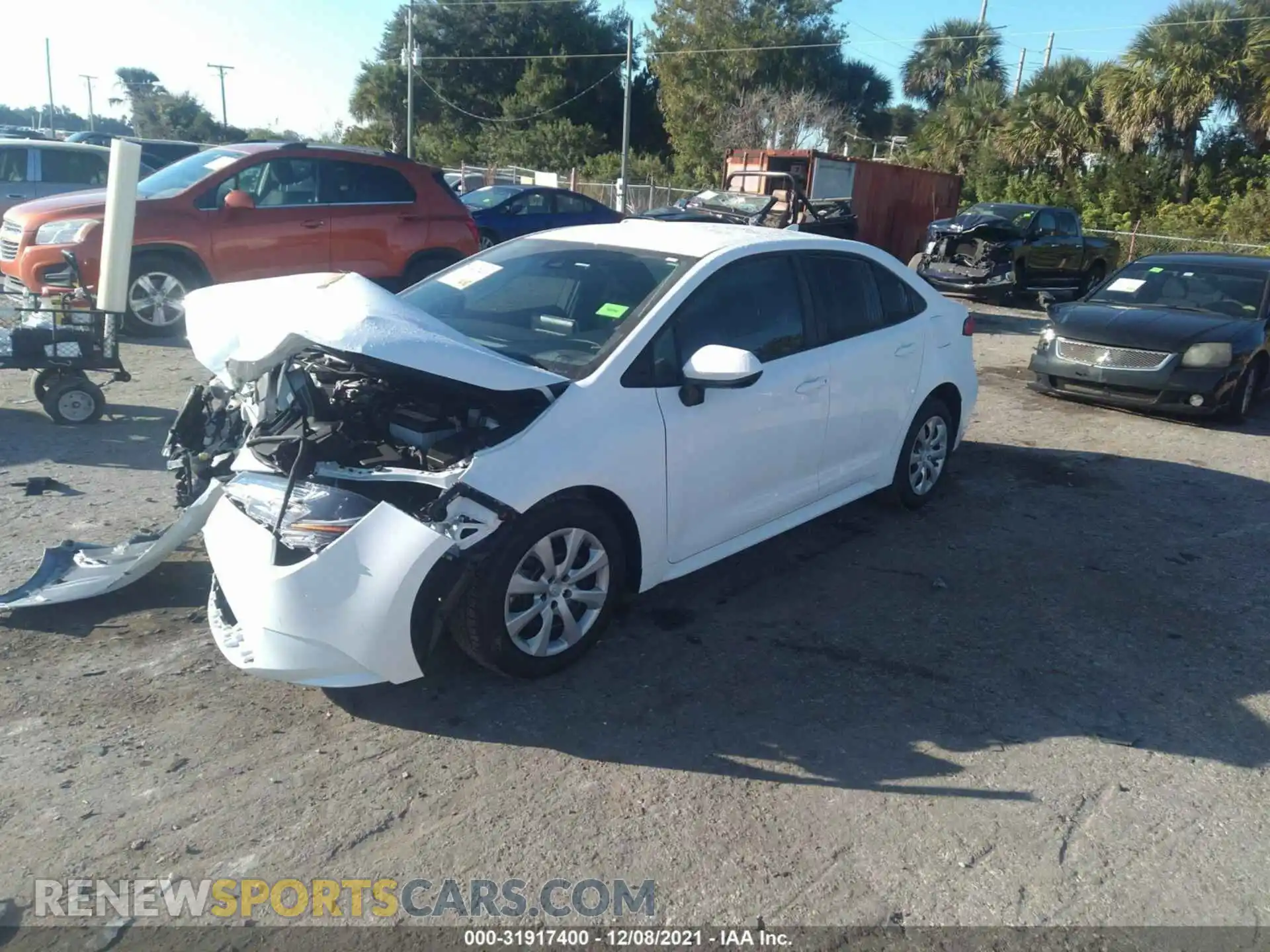 2 Photograph of a damaged car 5YFEPMAE6MP209838 TOYOTA COROLLA 2021