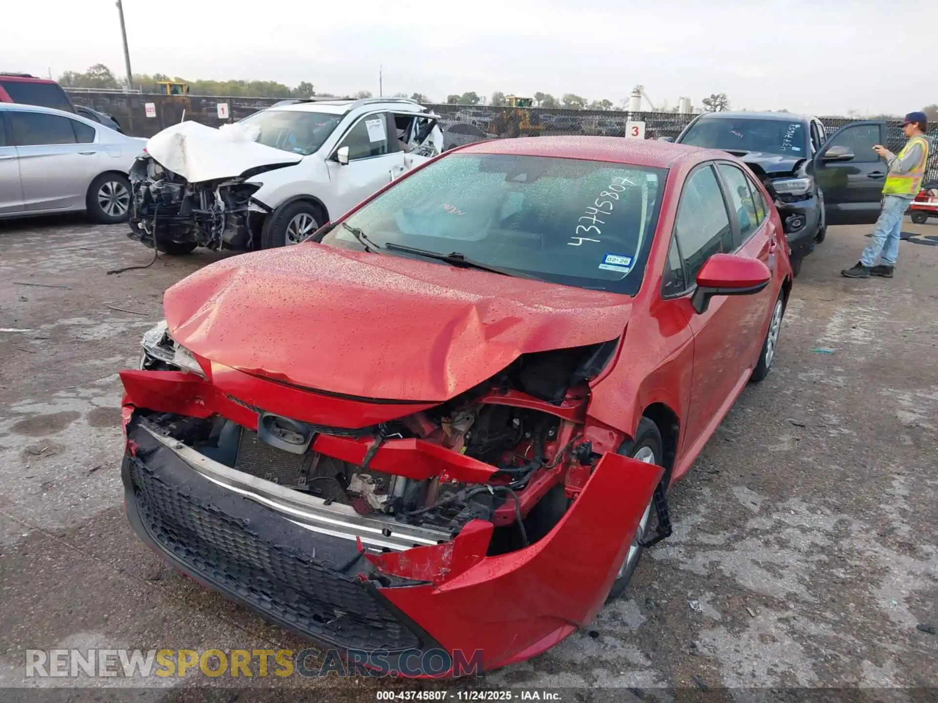 2 Photograph of a damaged car 5YFEPMAE6MP210424 TOYOTA COROLLA 2021