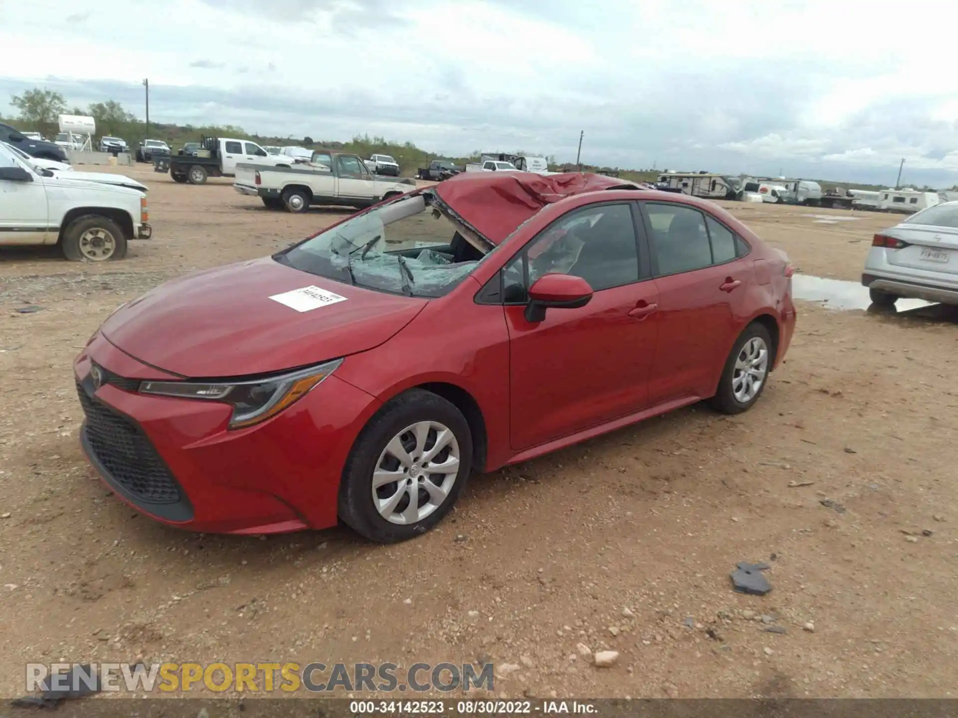 2 Photograph of a damaged car 5YFEPMAE6MP211640 TOYOTA COROLLA 2021