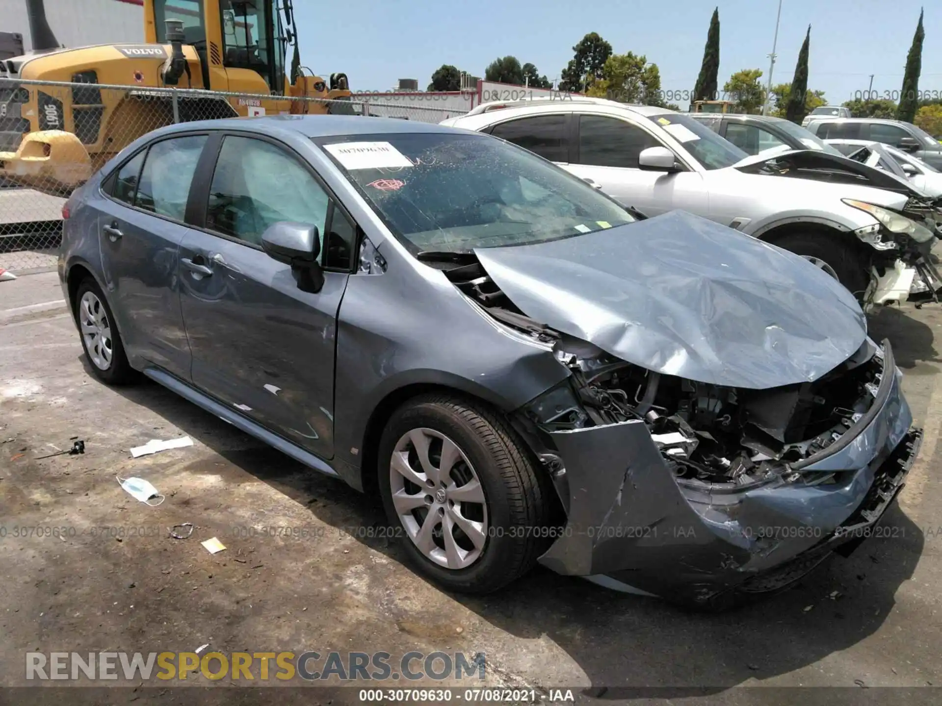 1 Photograph of a damaged car 5YFEPMAE6MP214330 TOYOTA COROLLA 2021