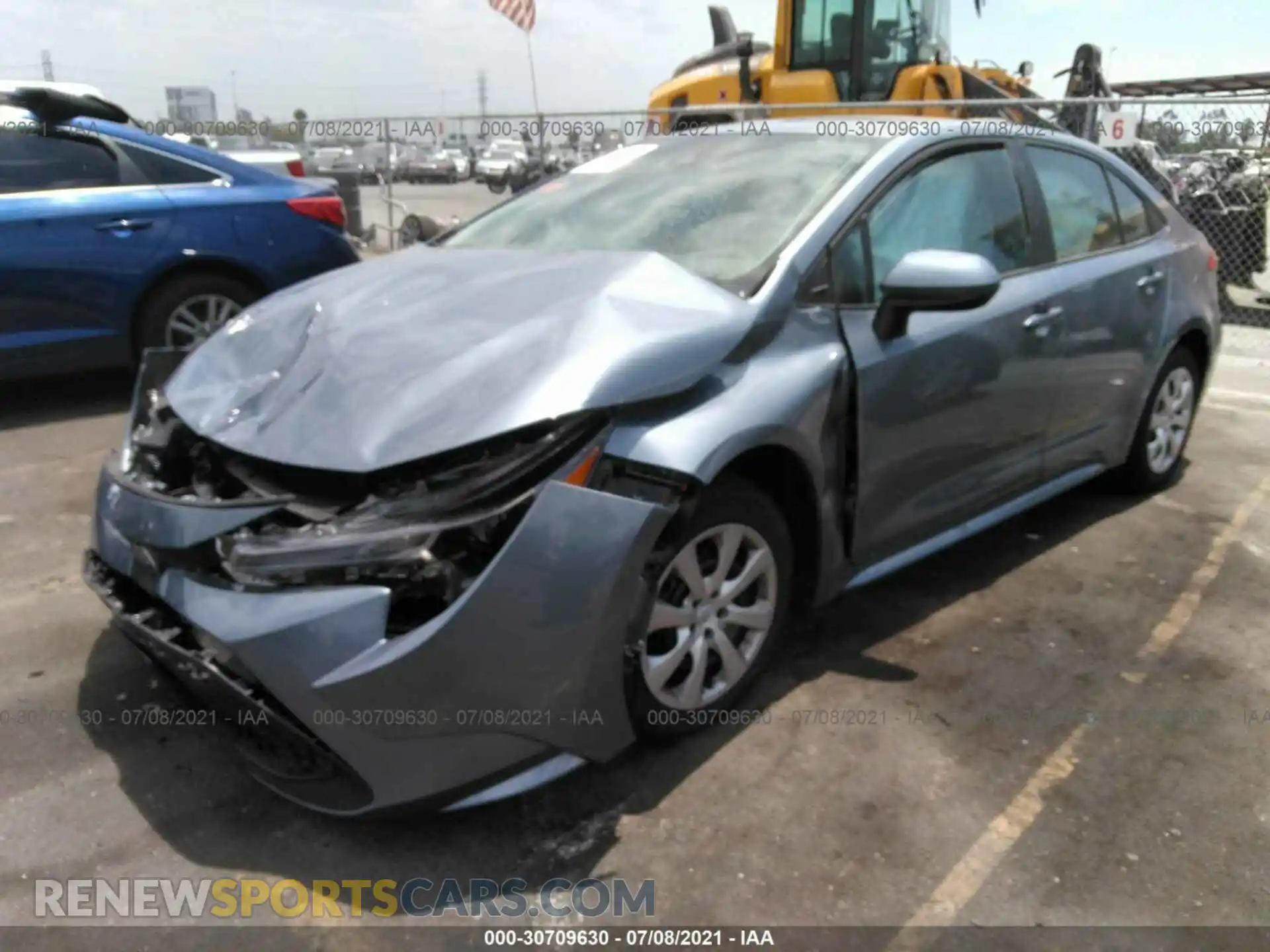 2 Photograph of a damaged car 5YFEPMAE6MP214330 TOYOTA COROLLA 2021